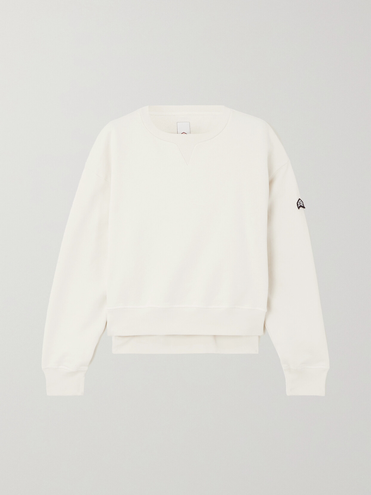 JETSET - Bea Appliquéd Organic Cotton-jersey Sweatshirt - Neutrals