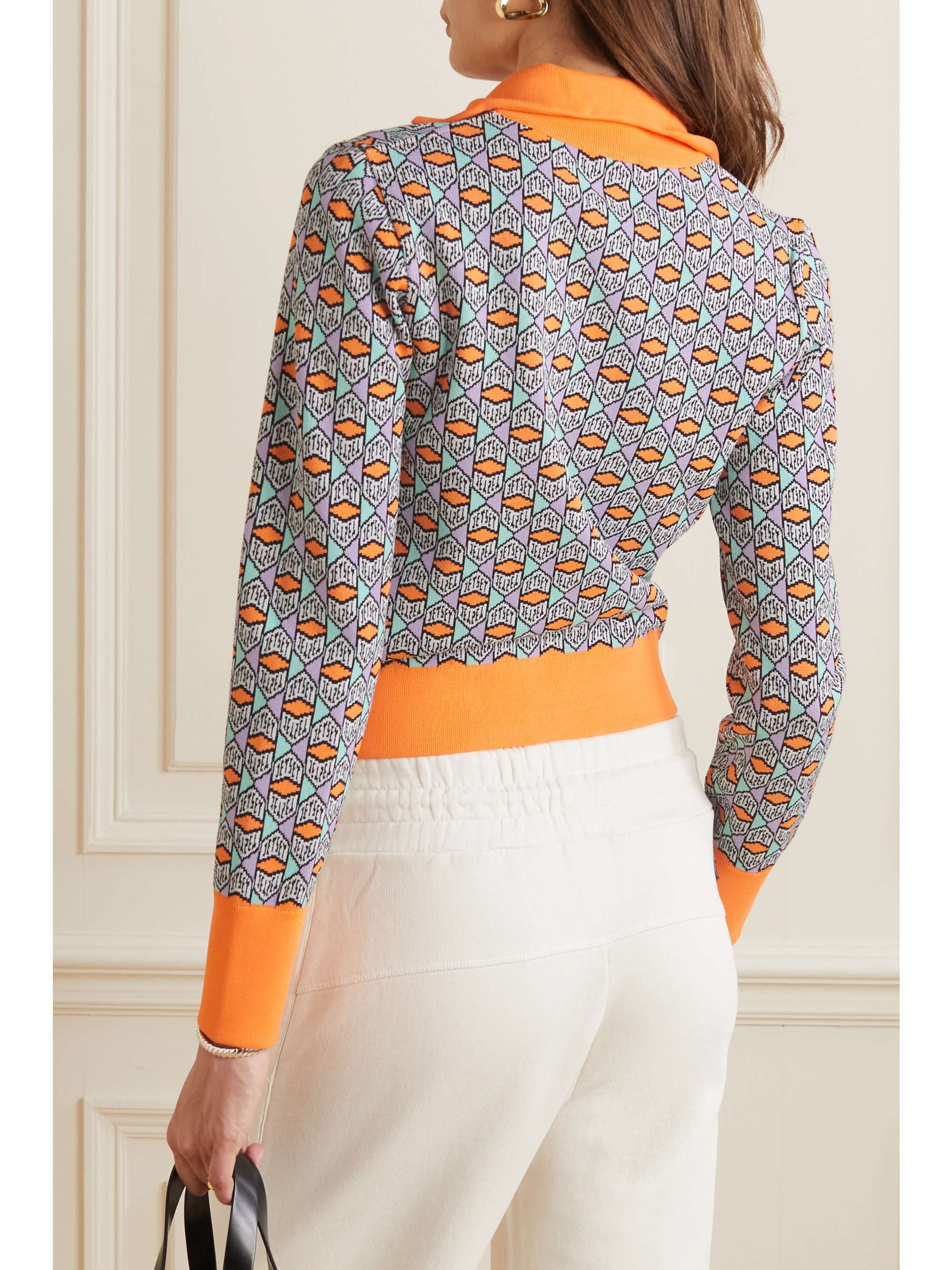 JETSET Beth jacquard-knit jacket
