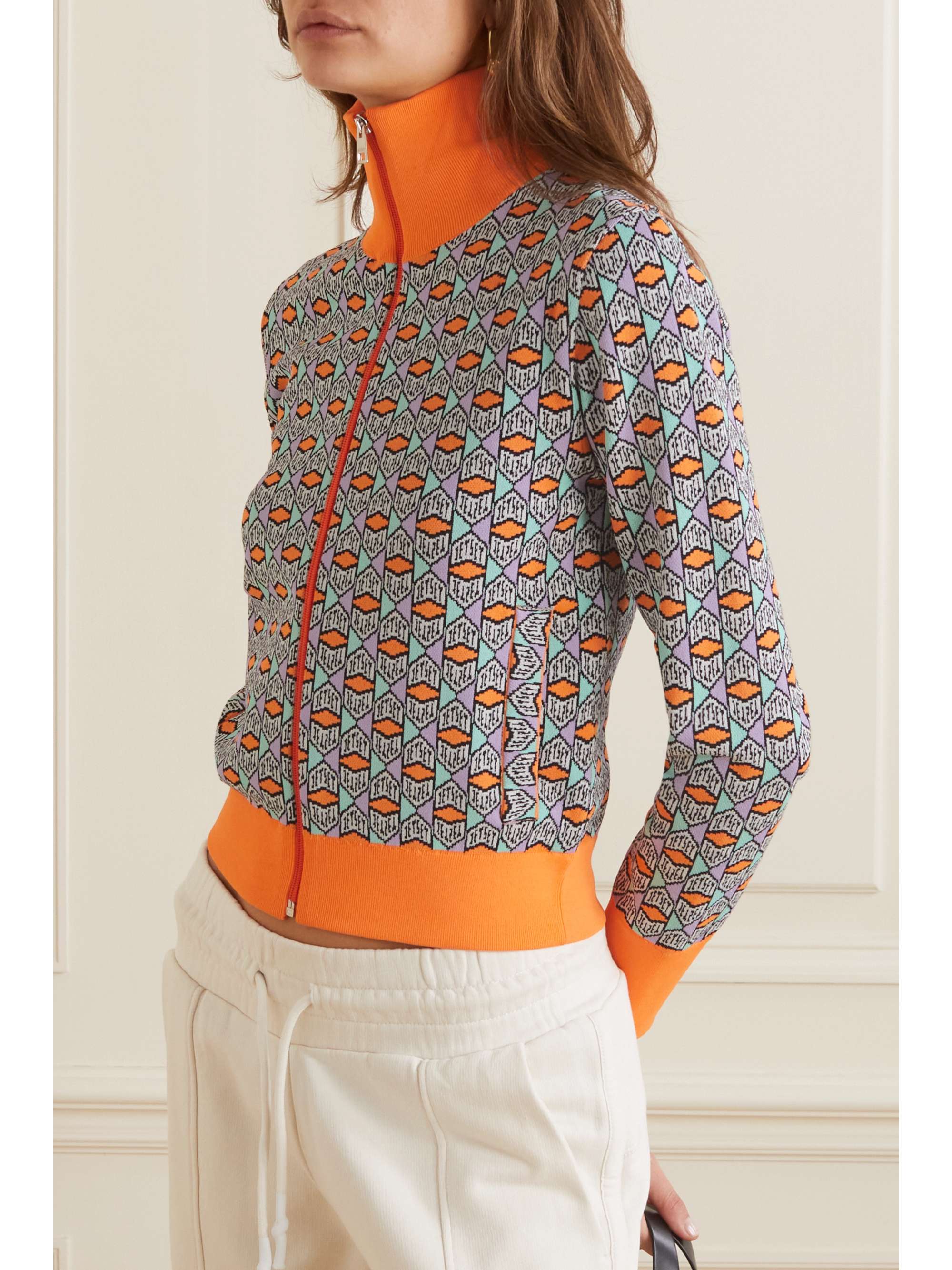 JETSET Beth jacquard-knit jacket