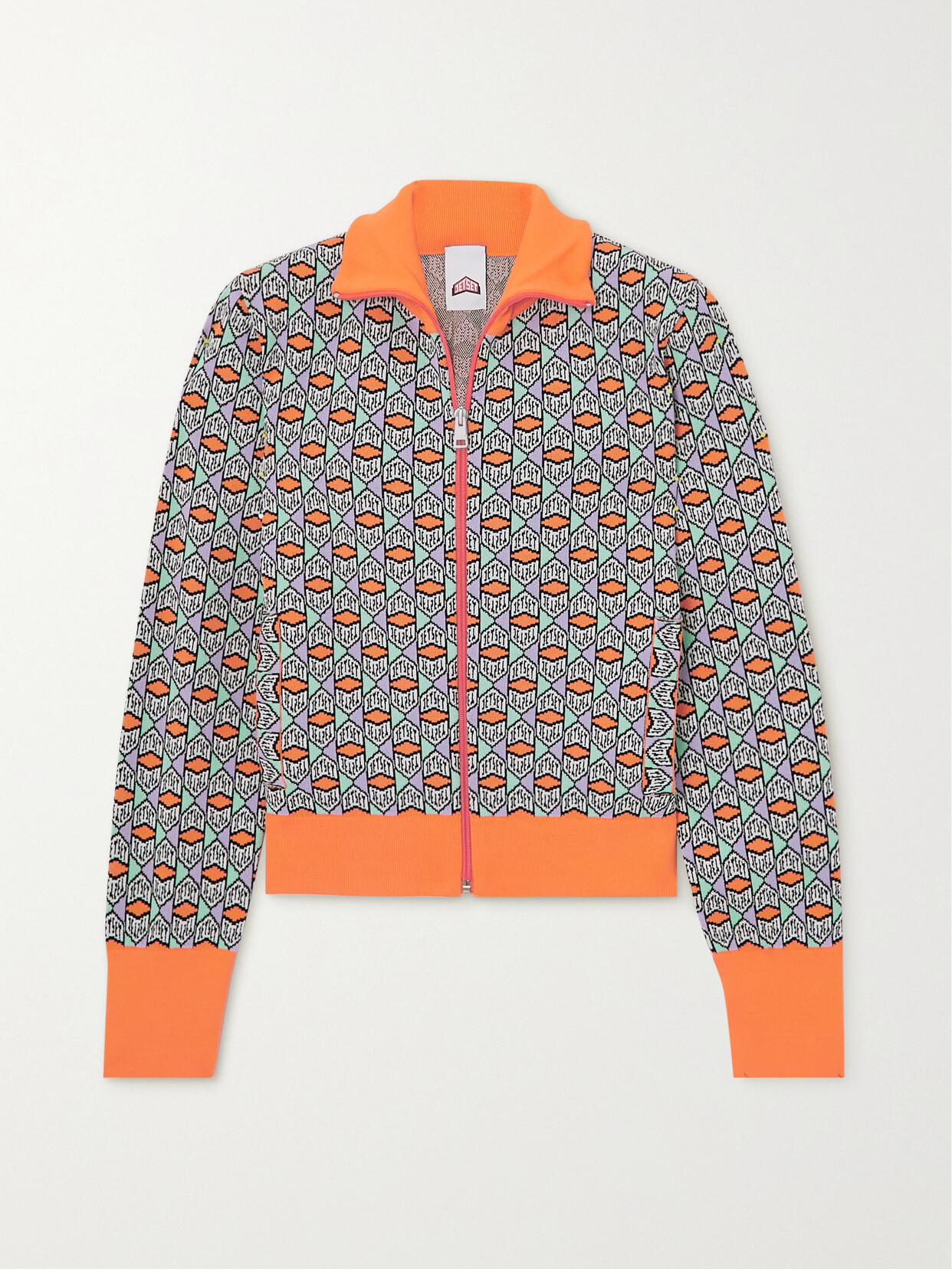 JETSET - Beth Jacquard-knit Jacket - Orange