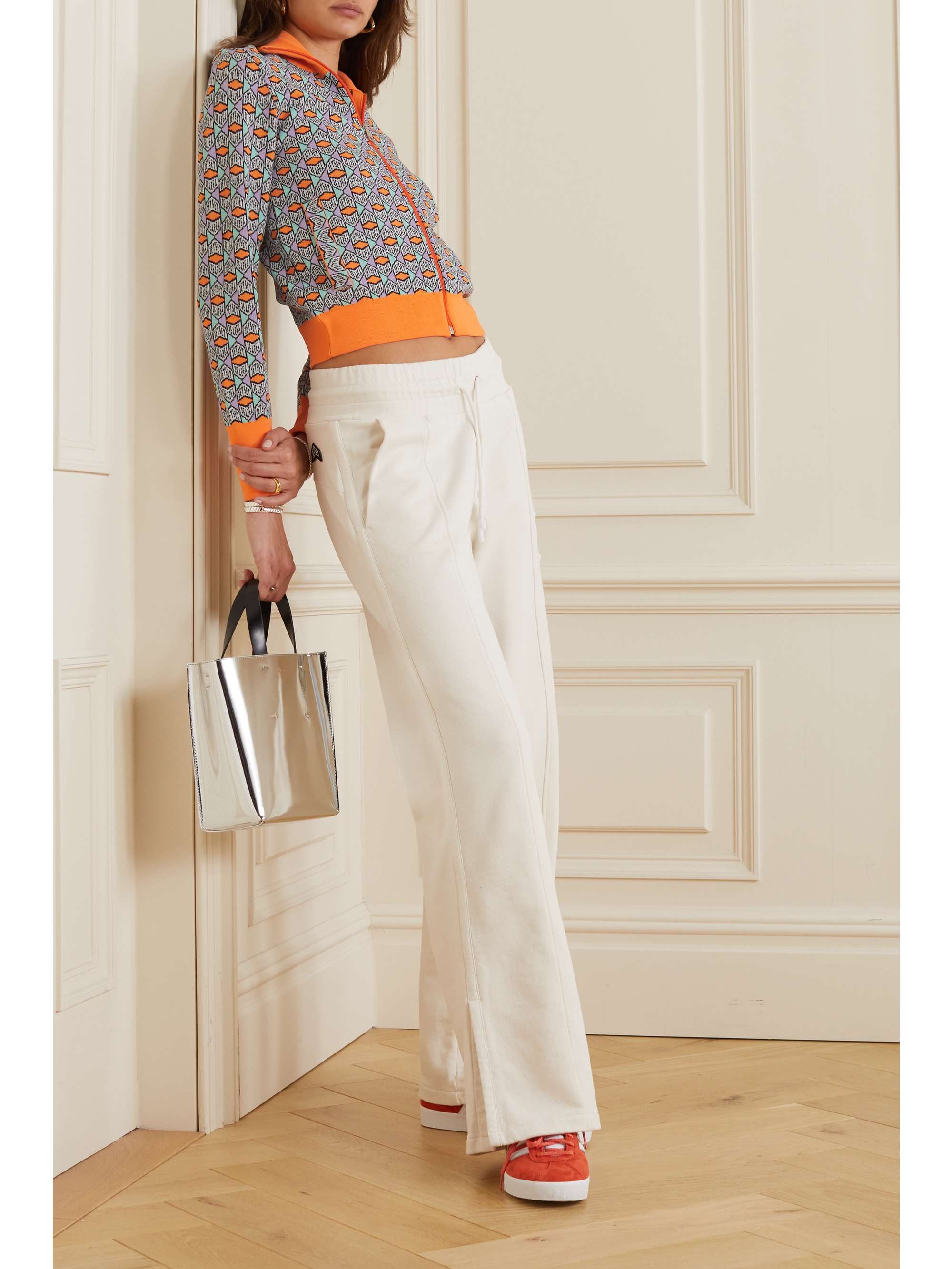 JETSET Beth jacquard-knit jacket