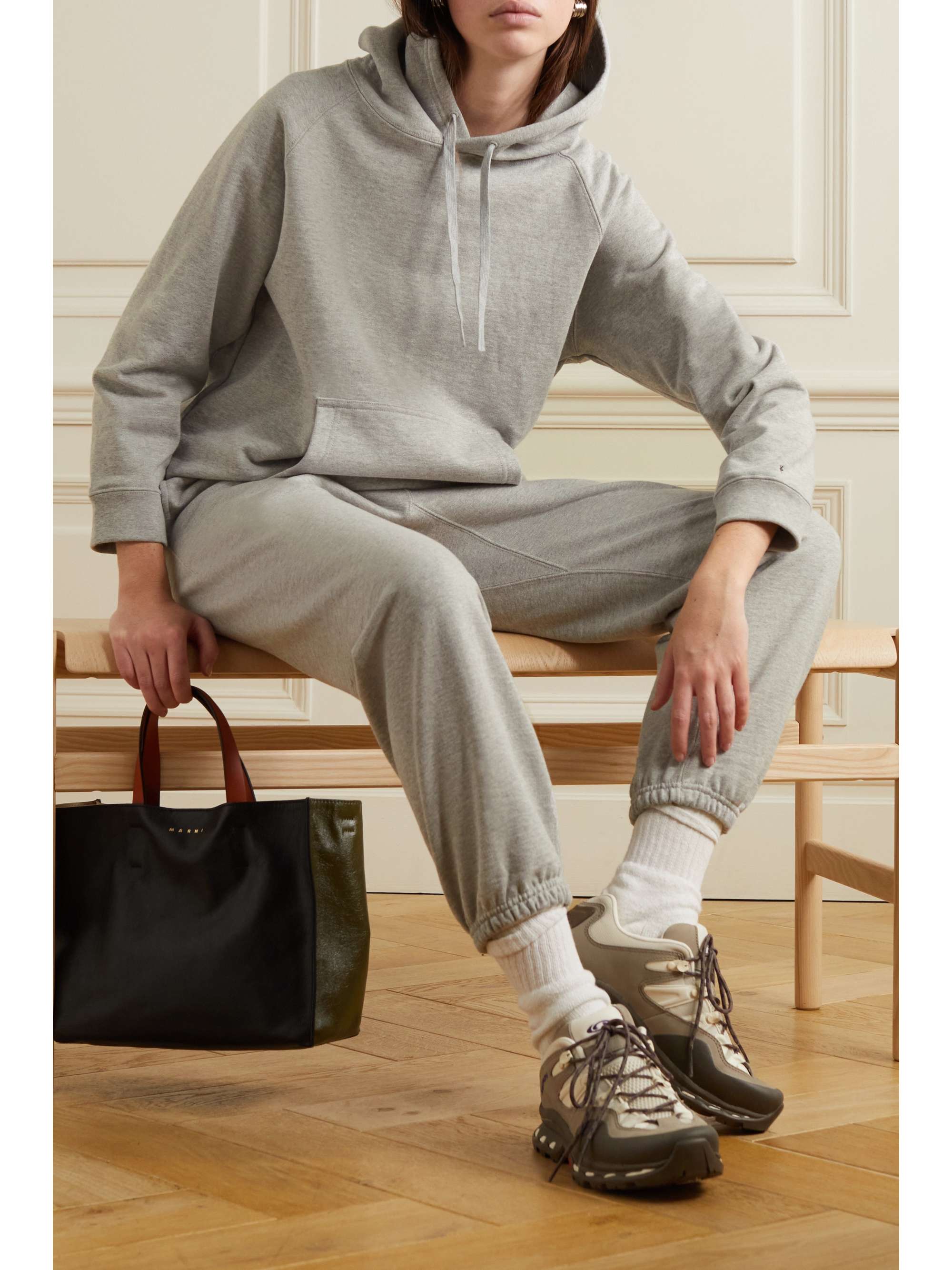 SNOW PEAK Cotton-jersey hoodie