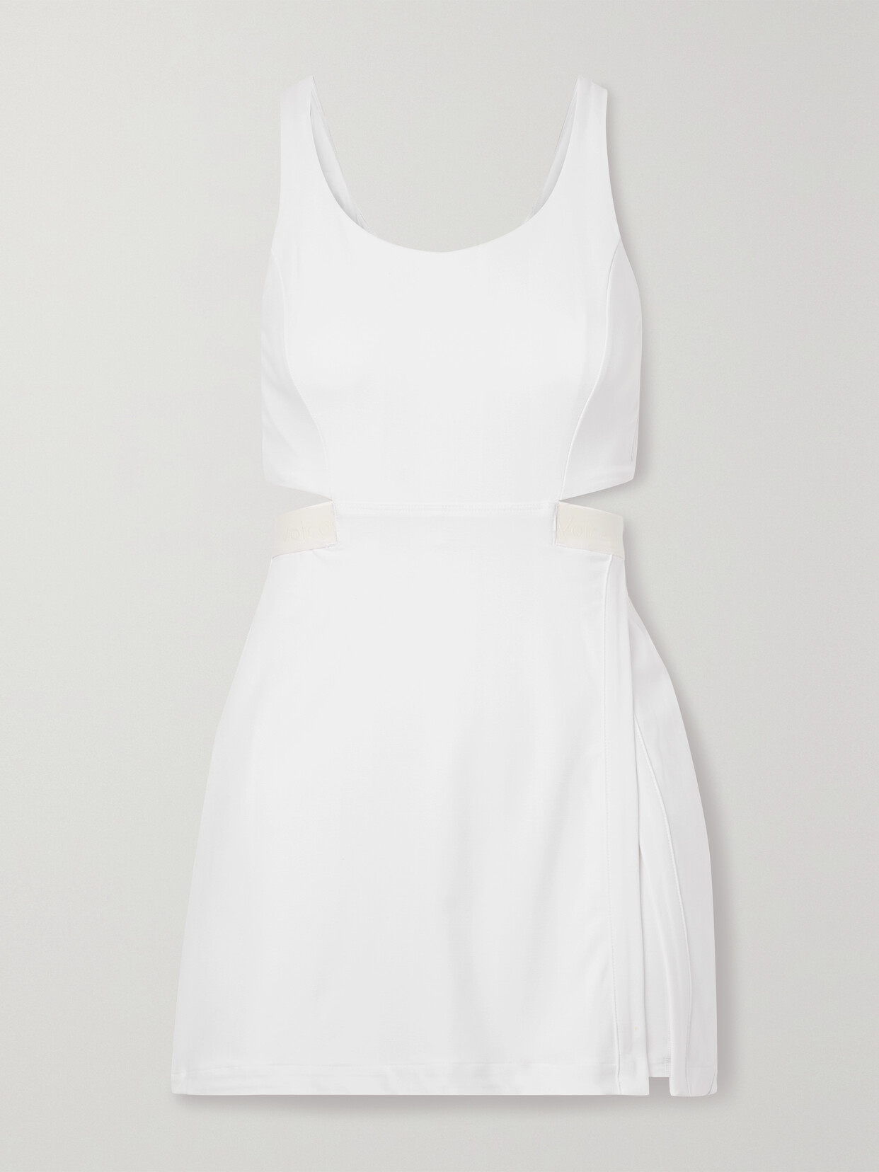 Outdoor Voices Court Open-back Stretch-jersey Tennis Dress In White