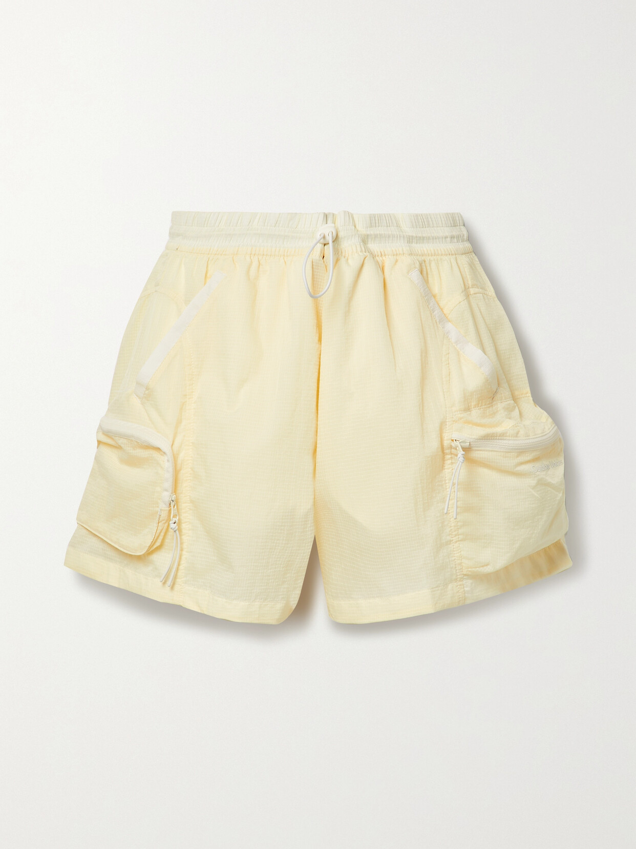 Outdoor Voices Windbreaker 3 Breaklite Ripstop Shorts In Cream