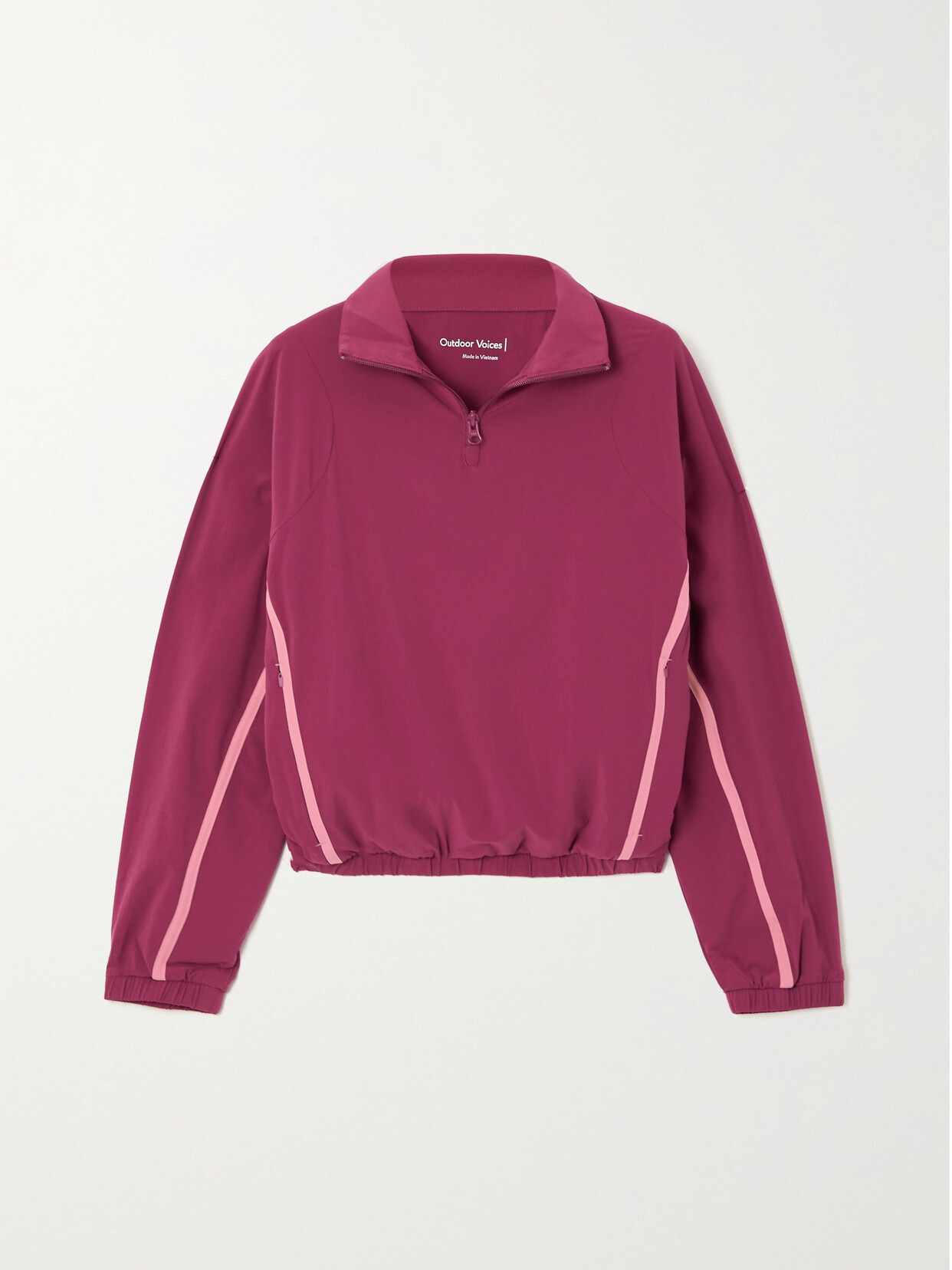 Shop Outdoor Voices Lightspeed Jacket In Burgundy