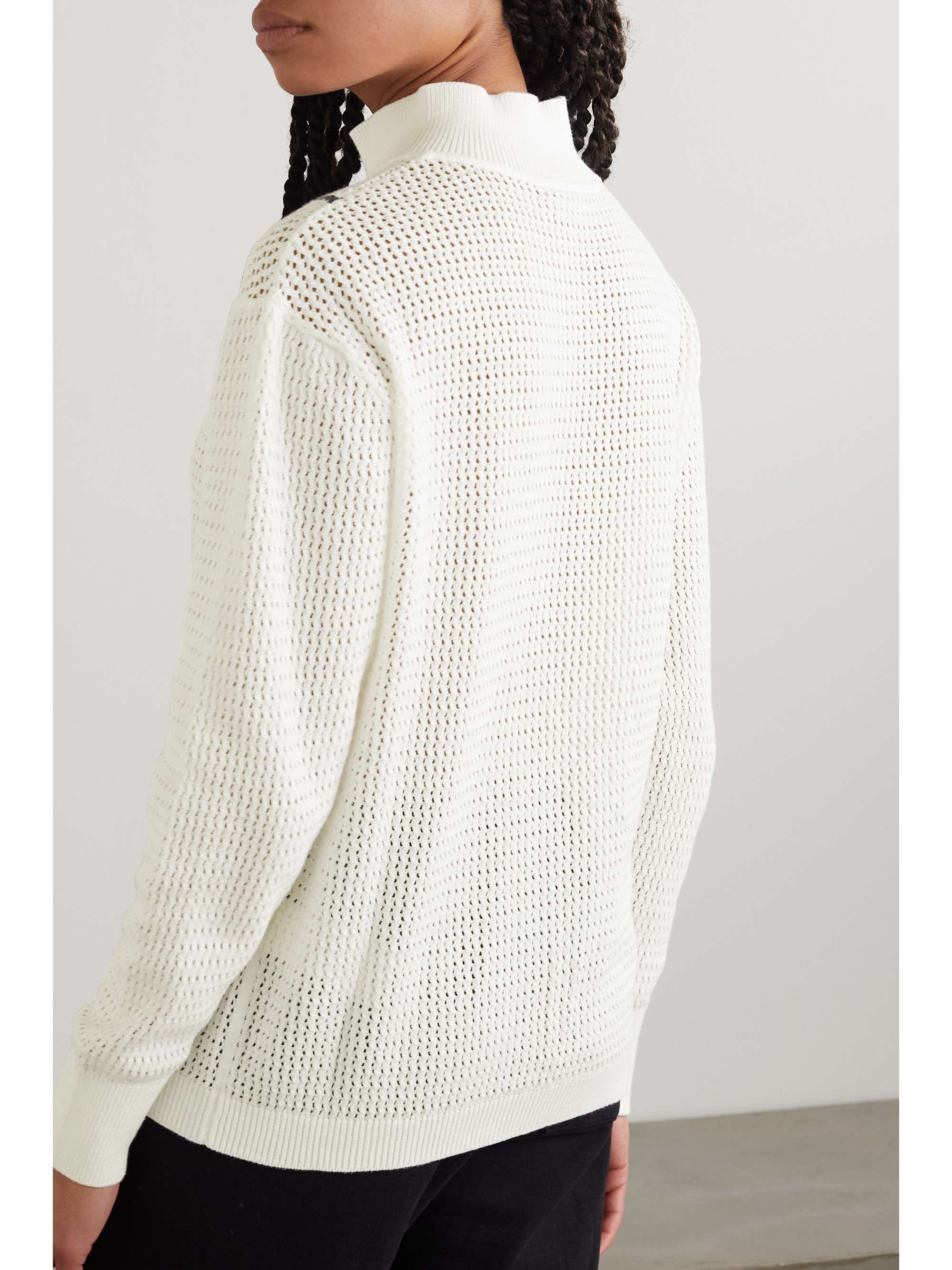 VARLEY Calva openknit cotton sweater NETAPORTER