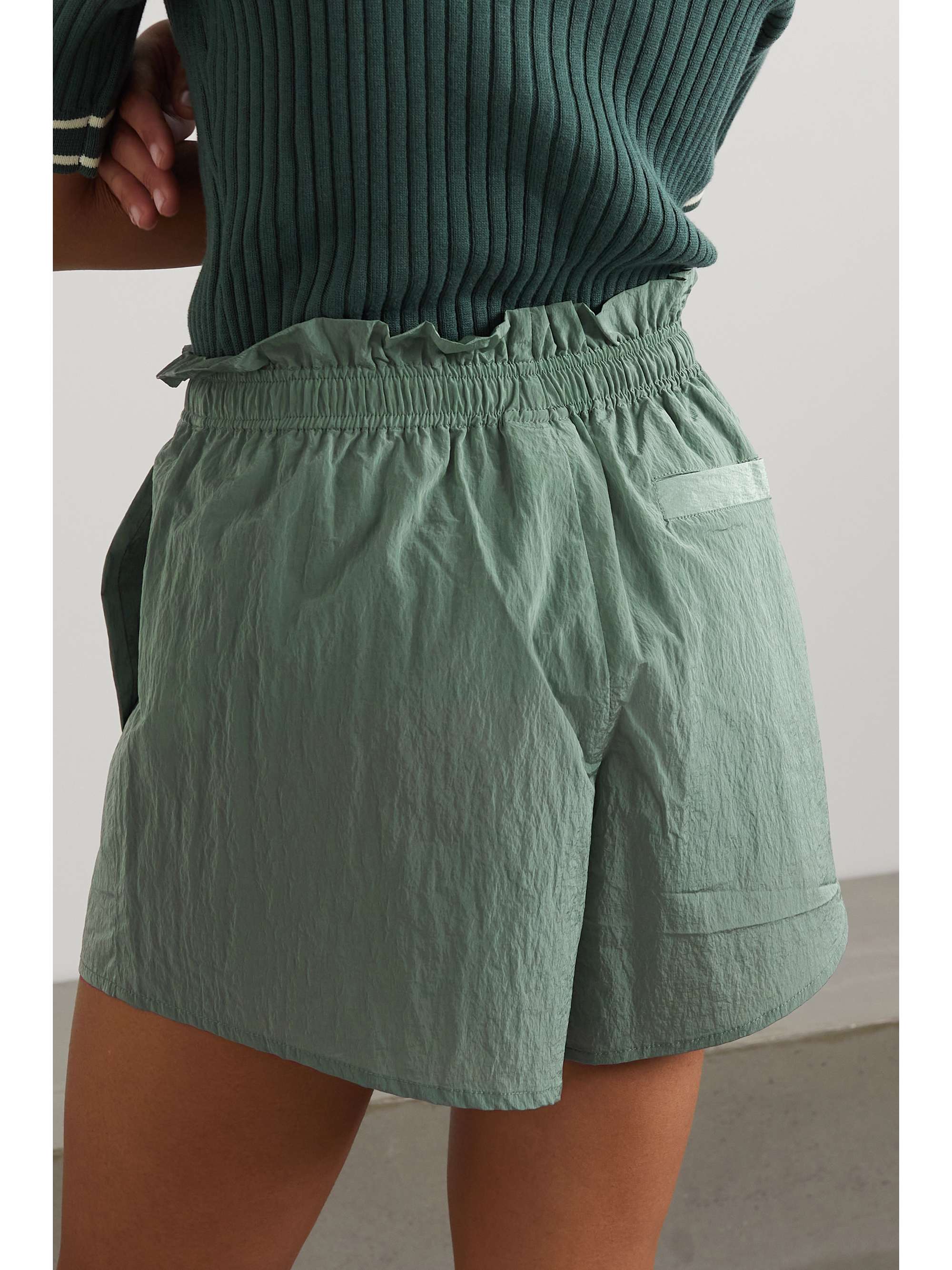 VARLEY Tulair crinkled-shell shorts