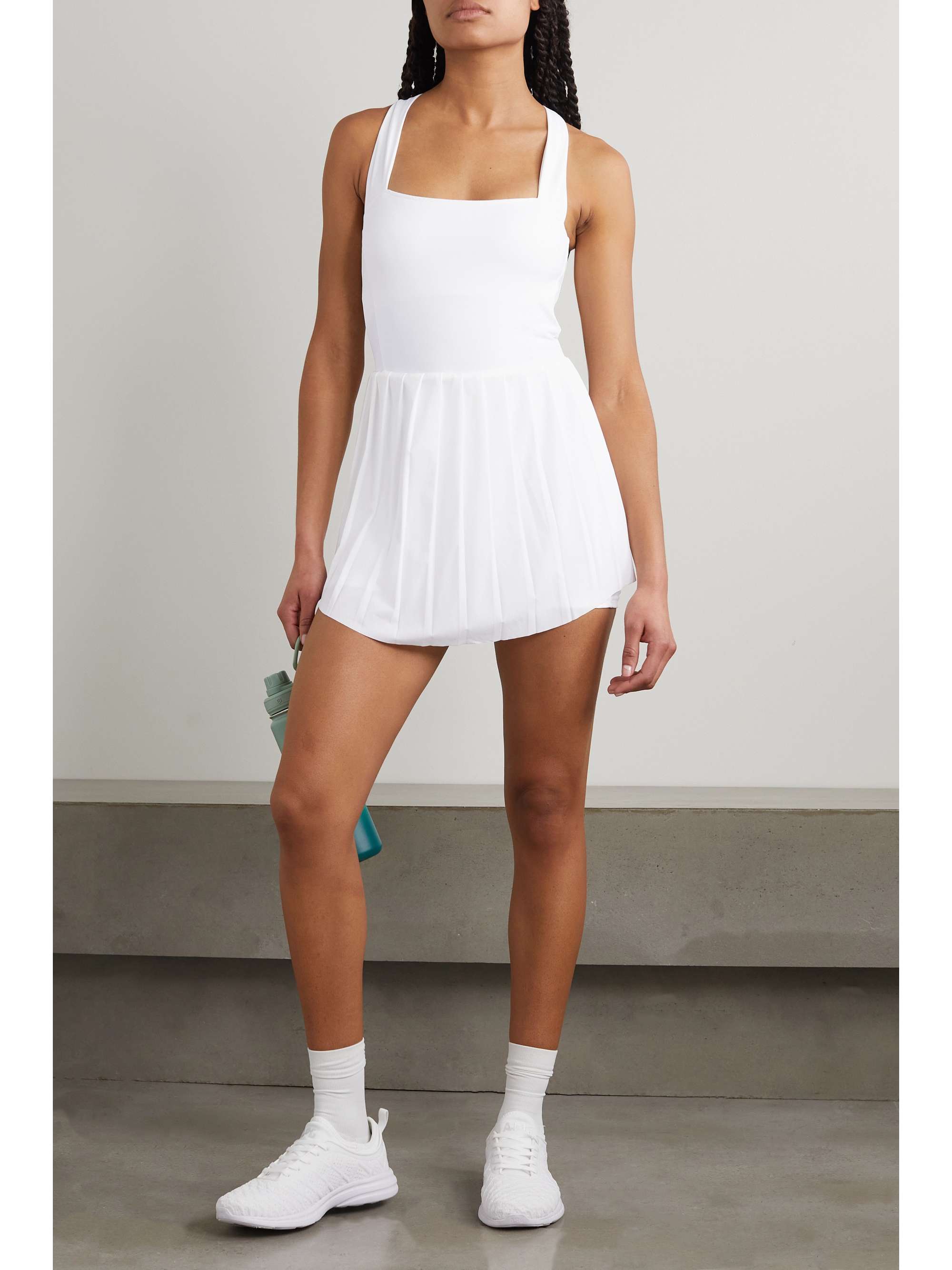 VARLEY Carina pleated stretch tennis dress