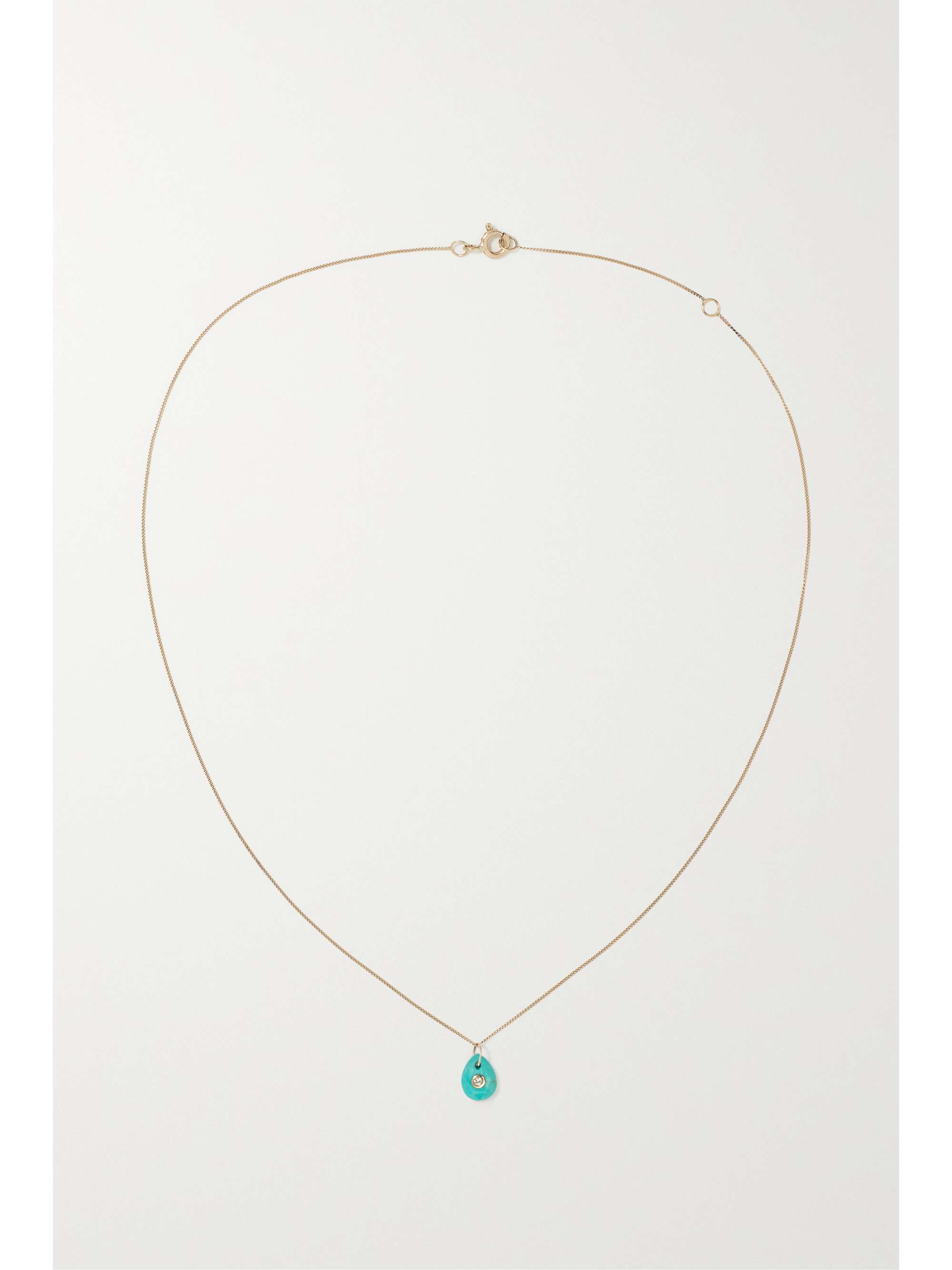 PASCALE MONVOISIN Orso N°1 Collier 9-karat gold and 14-karat rose gold, turquoise and diamond necklace