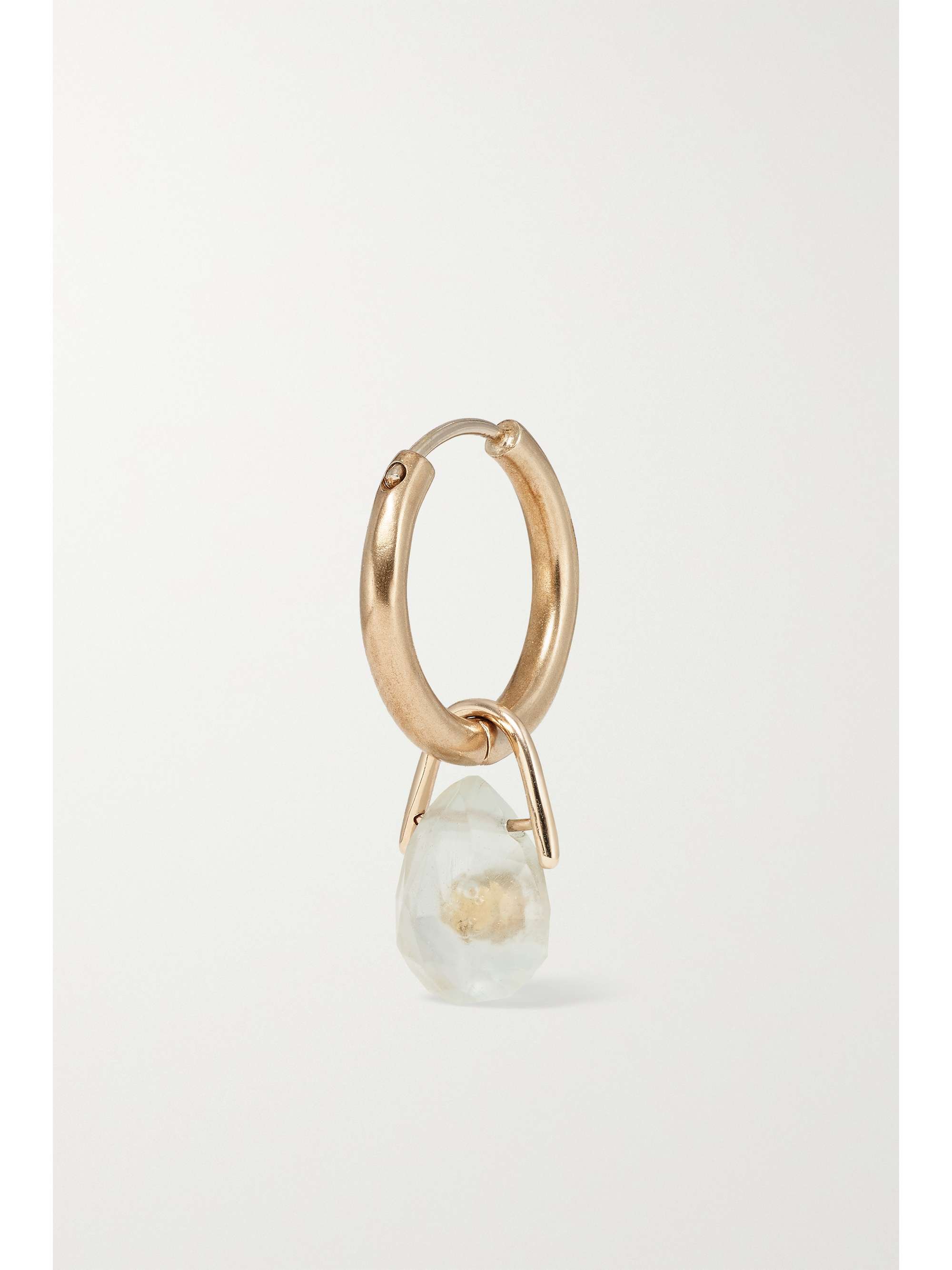 PASCALE MONVOISIN Orso 9-karat gold, onyx and diamond single hoop earring