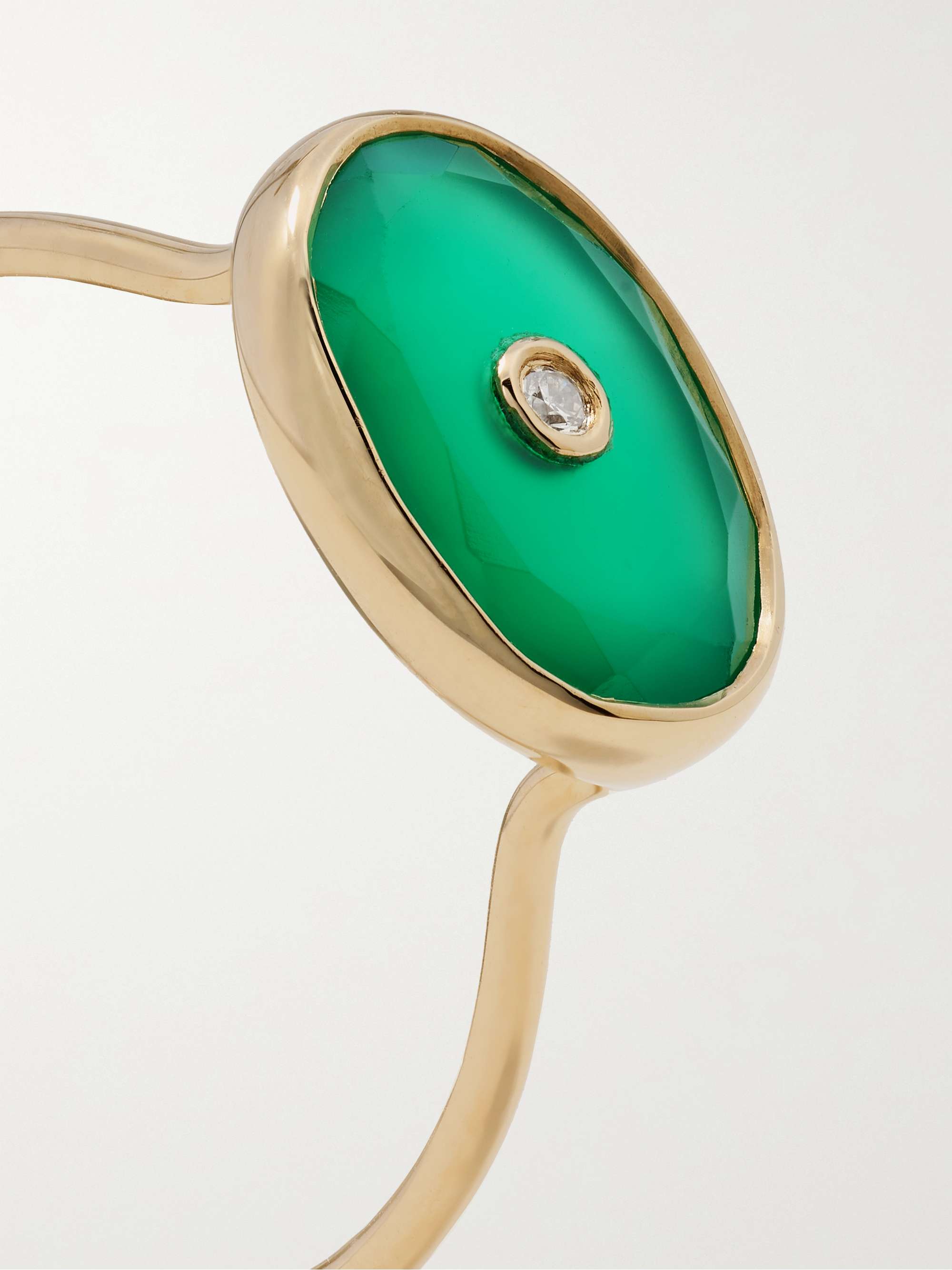 PASCALE MONVOISIN Orso 9-karat gold, onyx and diamond ring