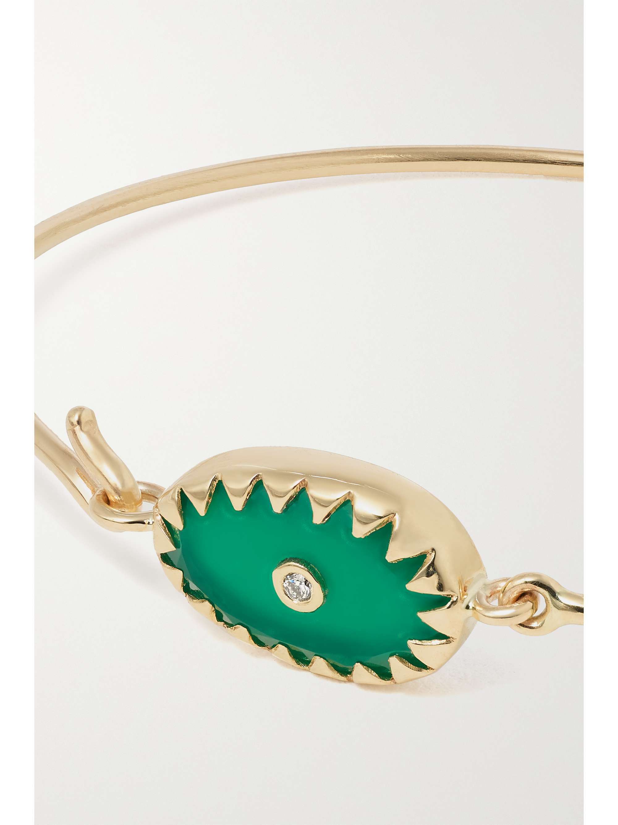 PASCALE MONVOISIN Orso 9-karat gold, ruby and diamond bangle