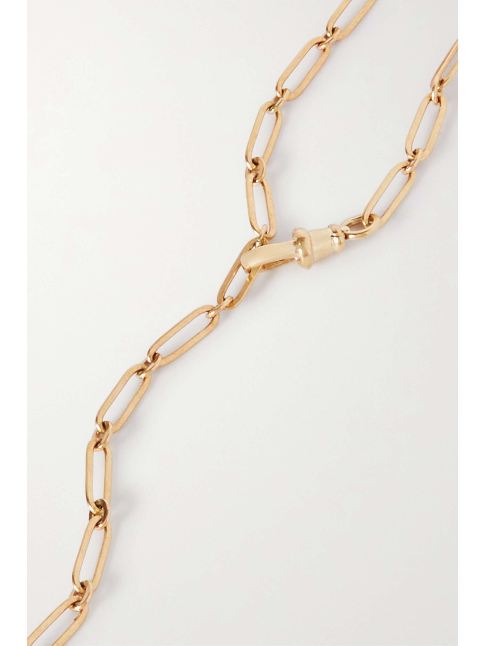 PASCALE MONVOISIN Debbie N°3 + Poppy Kette aus 9 Karat Gold mit mehreren Steinen