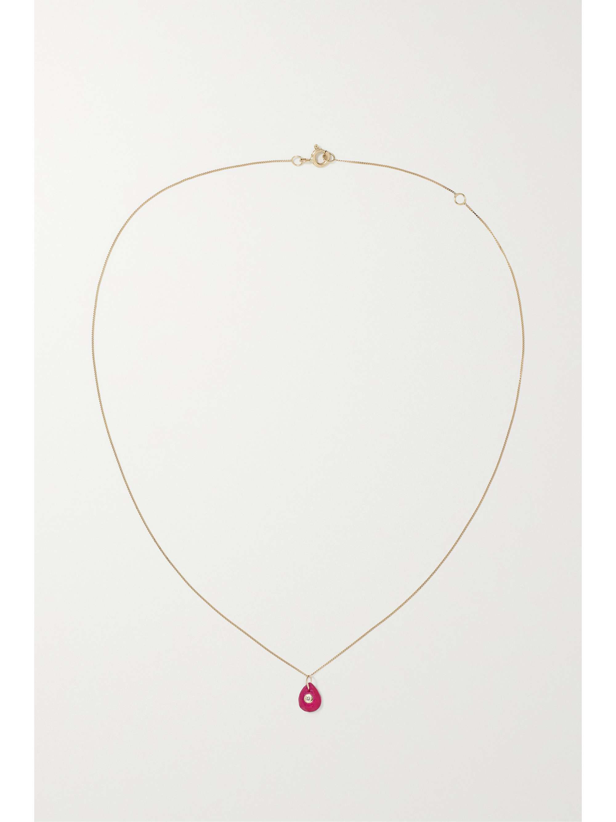 PASCALE MONVOISIN Orso N°1 Collier 9- and 14-karat gold, ruby and diamond necklace