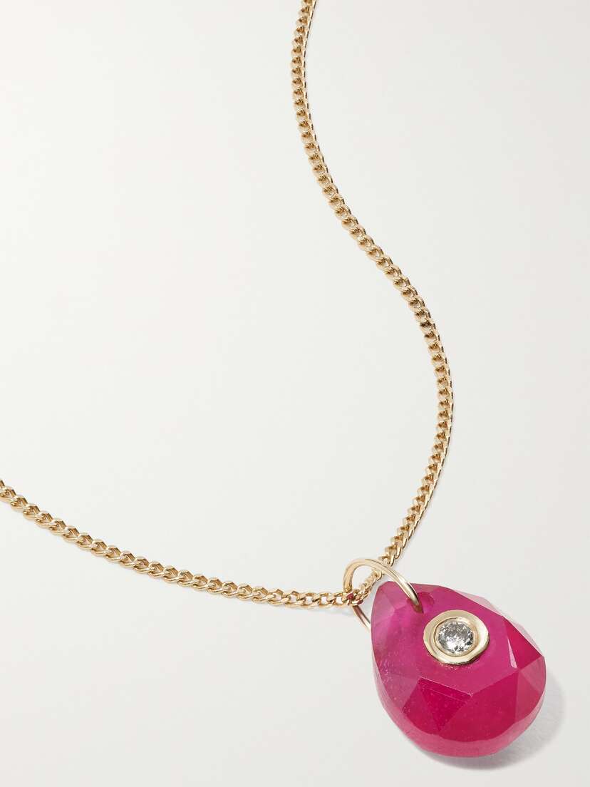 Pascale Monvoisin Orso N°1 Collier 9- And 14-karat Gold, Ruby And Diamond Necklace