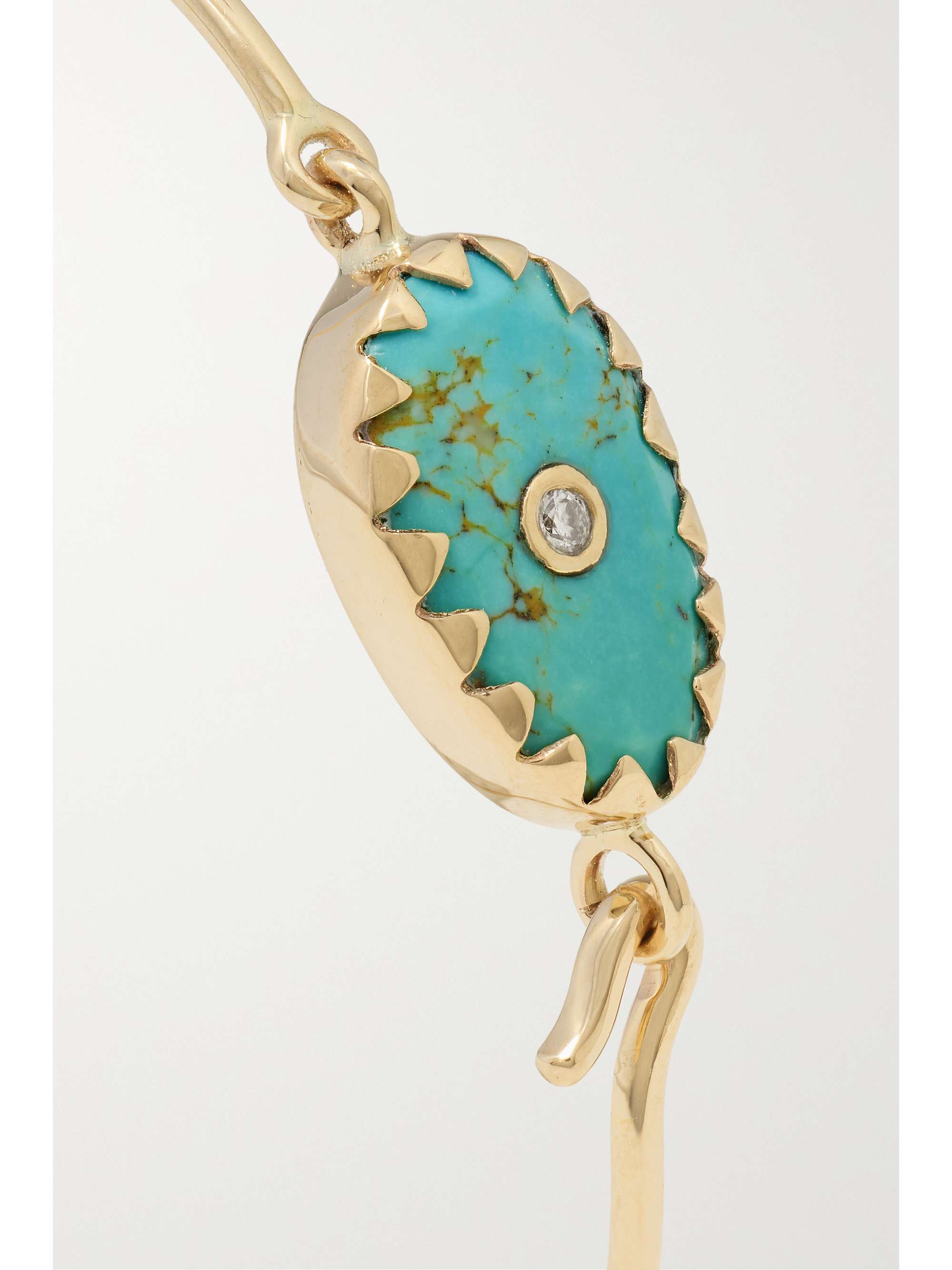 PASCALE MONVOISIN Orso 9-karat gold, ruby and diamond bangle