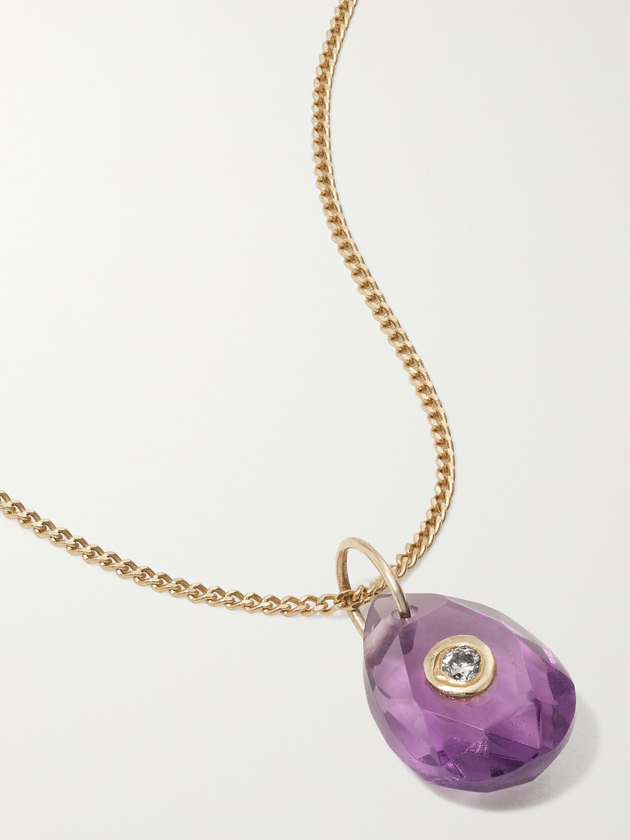 Pascale Monvoisin - Orso N°1 Collier 9- And 14-karat Gold, Amethyst And Diamond Necklace - Purple