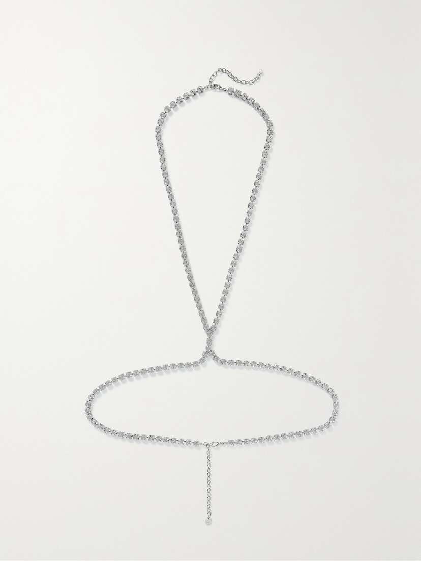 LELET NY tone Swarovski Crystal Body Chain
