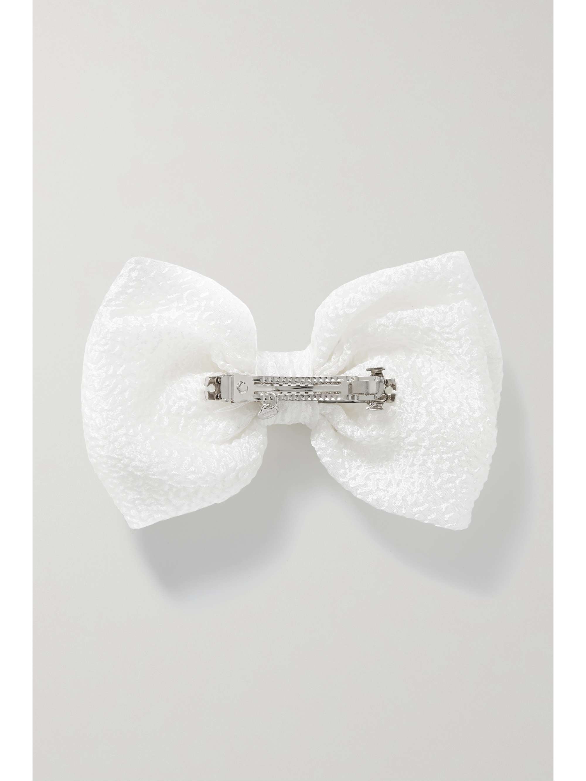 LELET NY Sara hammered silk-satin hair clip