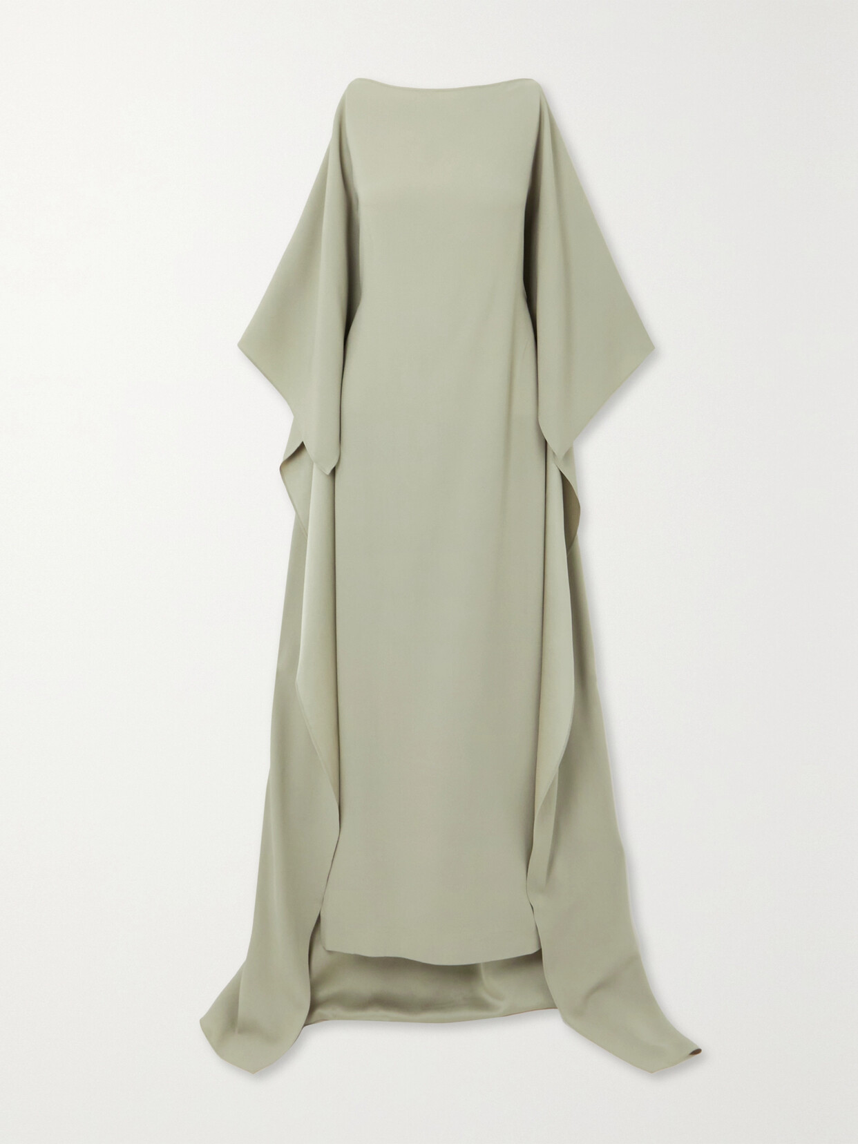 Taller Marmo - Leggera Cape-effect Crepe Gown - Green