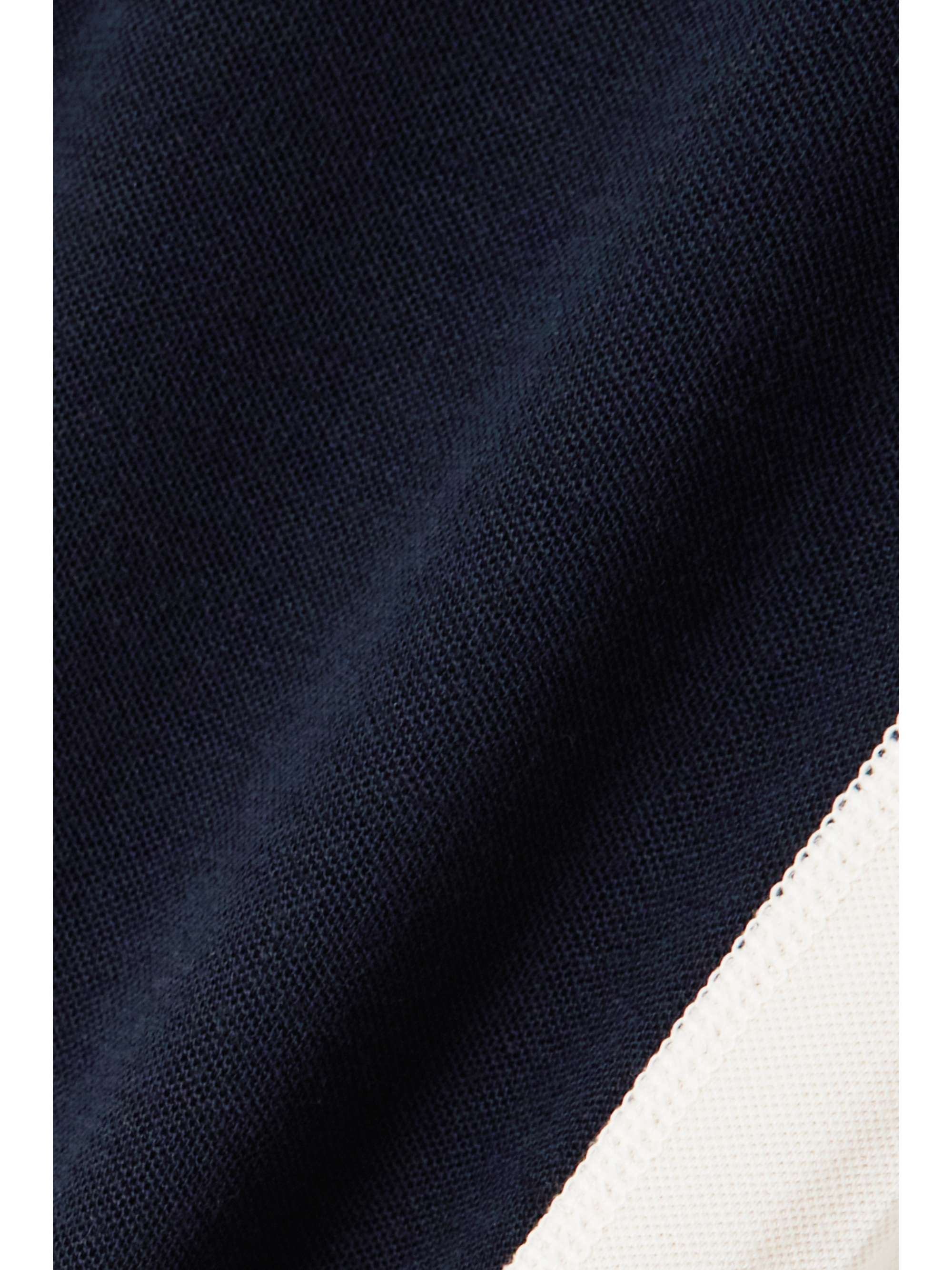WE NORWEGIANS Lindesnes two-tone merino wool-blend piqué biker shorts