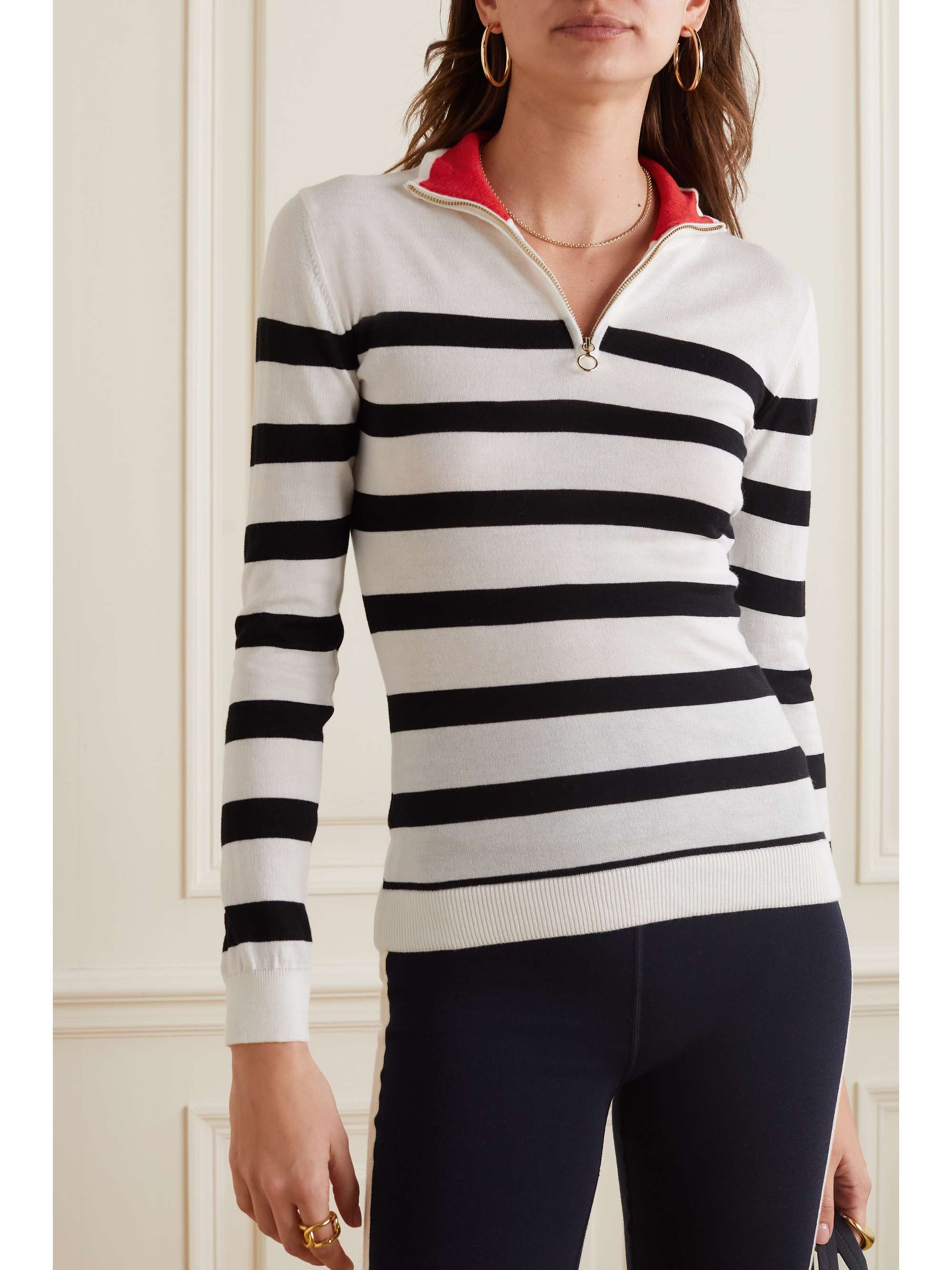 WE NORWEGIANS Hjellestad striped merino wool and cotton-blend sweater