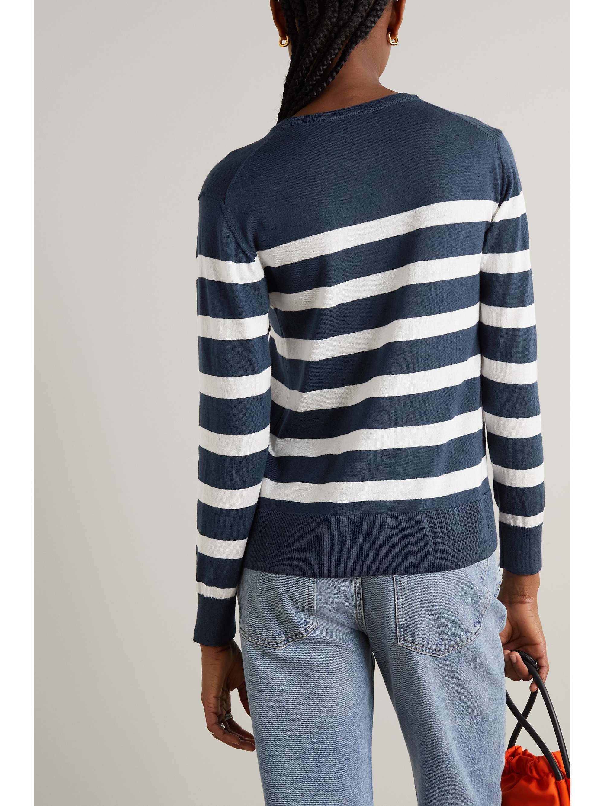 WE NORWEGIANS Hjellestad striped merino wool and cotton-blend sweater
