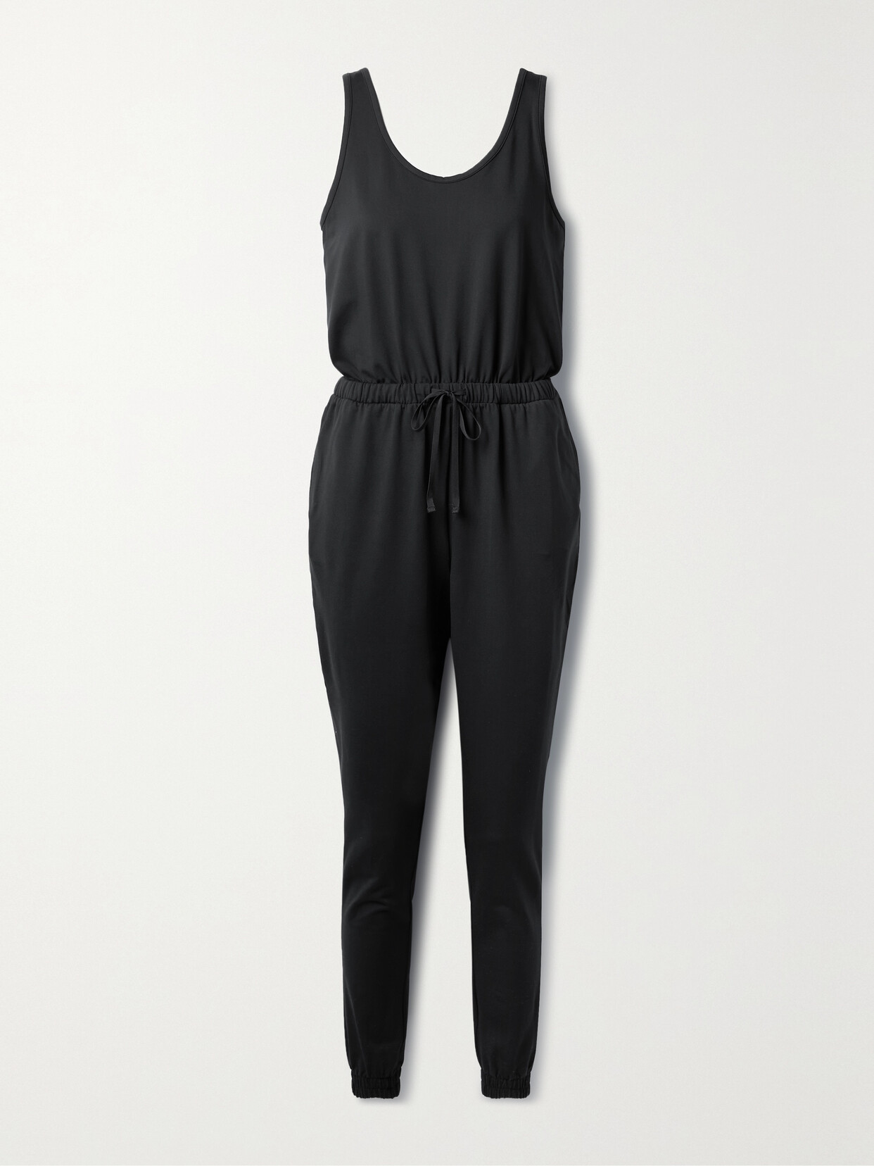 Girlfriend Collective - + Net Sustain Stretch Recycled-jersey Jumpsuit - Black