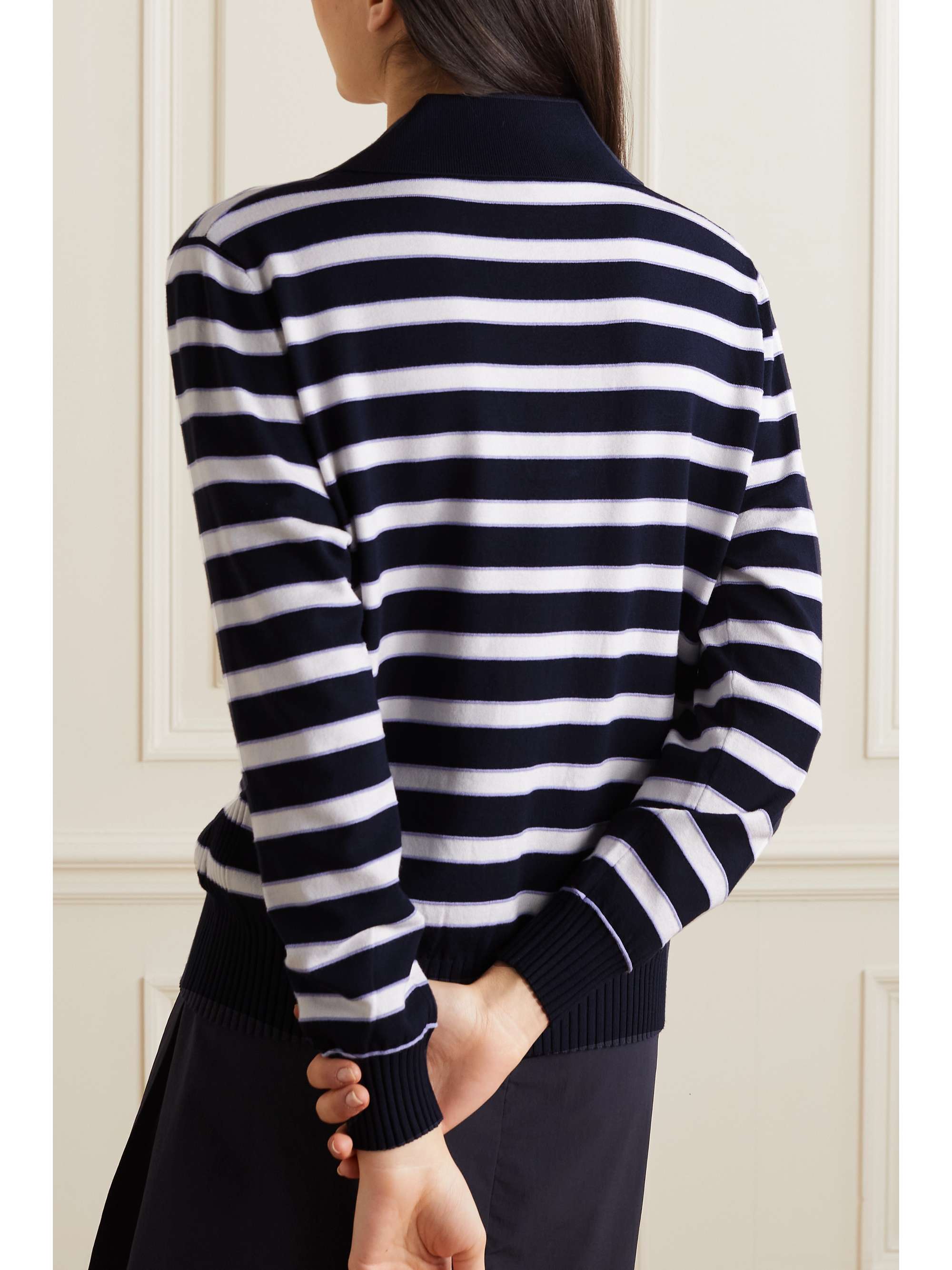 BOGNER Alma striped knitted sweater