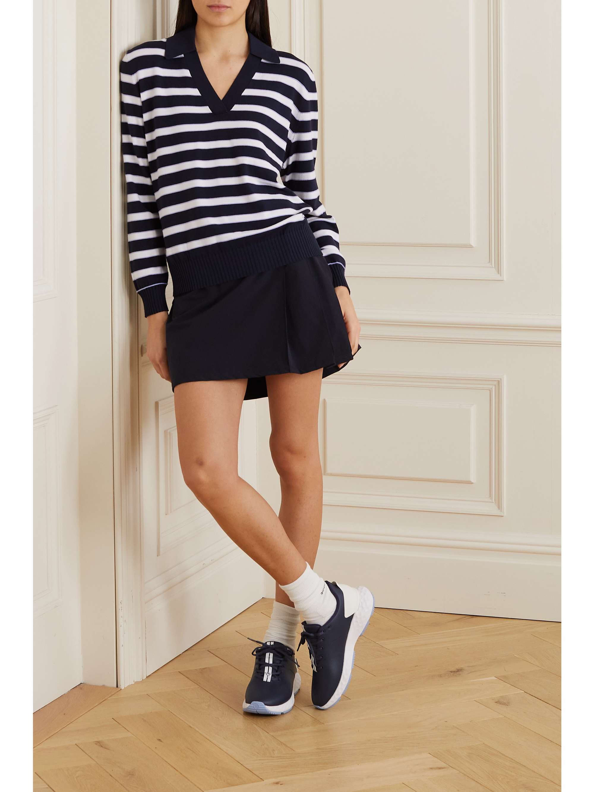 BOGNER Alma striped knitted sweater
