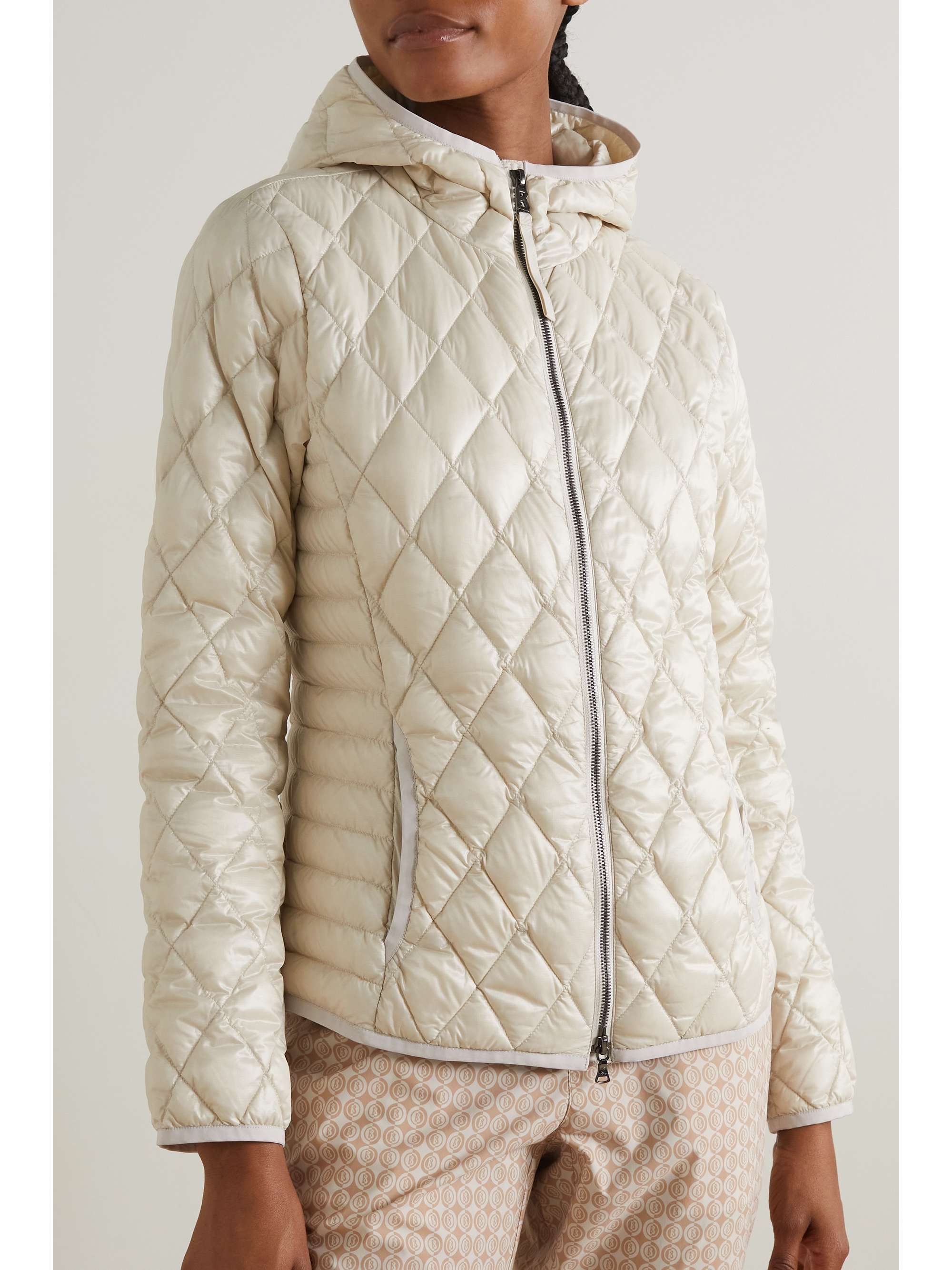 BOGNER Palina hooded quilted recycled-shell down jacket