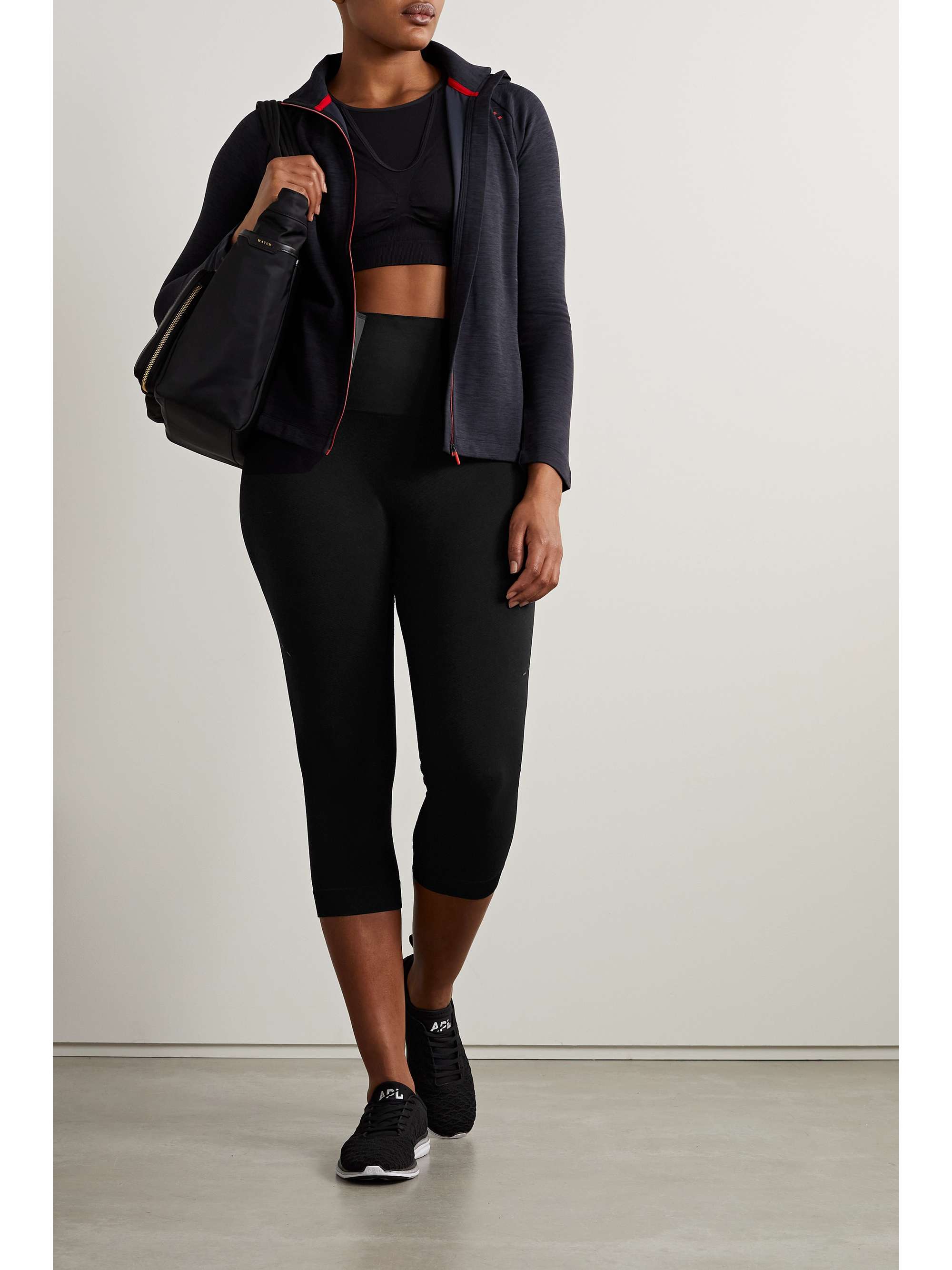 FALKE ERGONOMIC SPORT SYSTEM Core cropped stretch leggings
