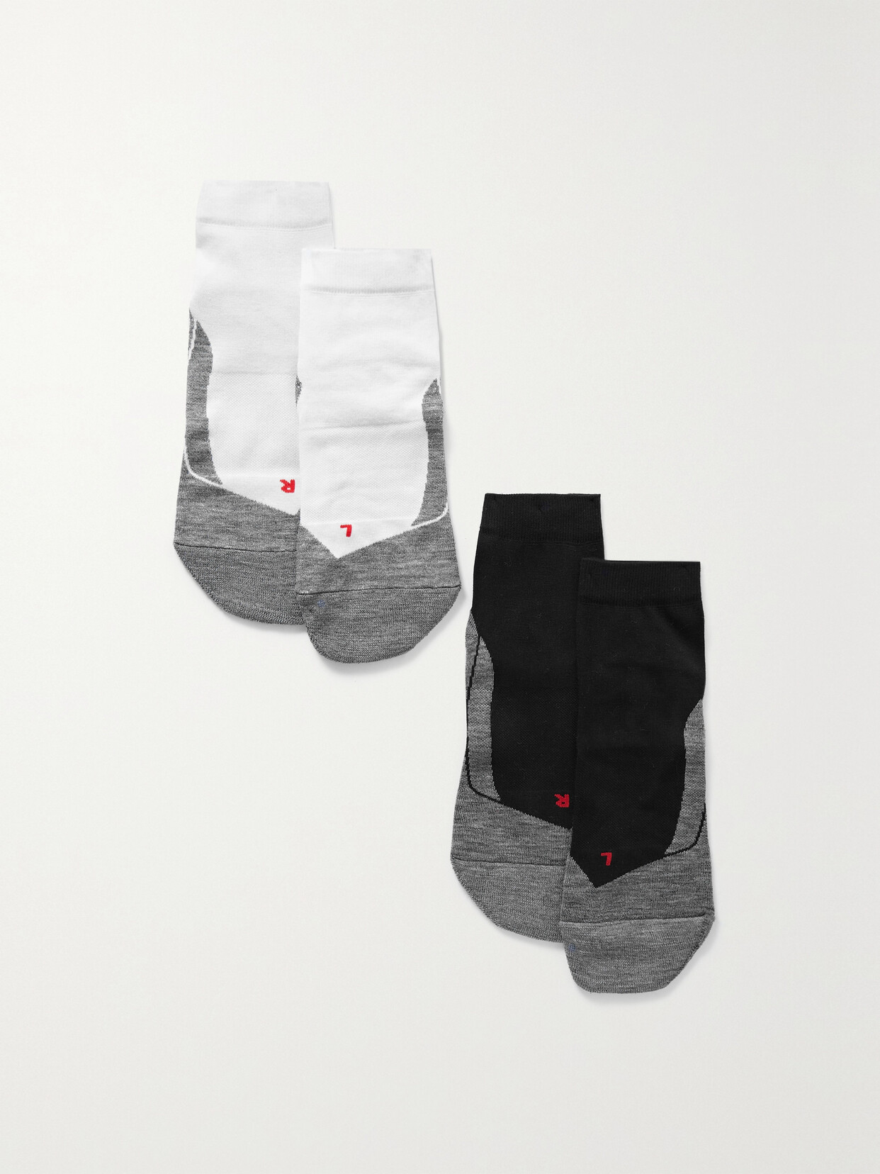 FALKE Ergonomic Sport System - Ru4 Set Of Two Stretch-knit Socks - Black