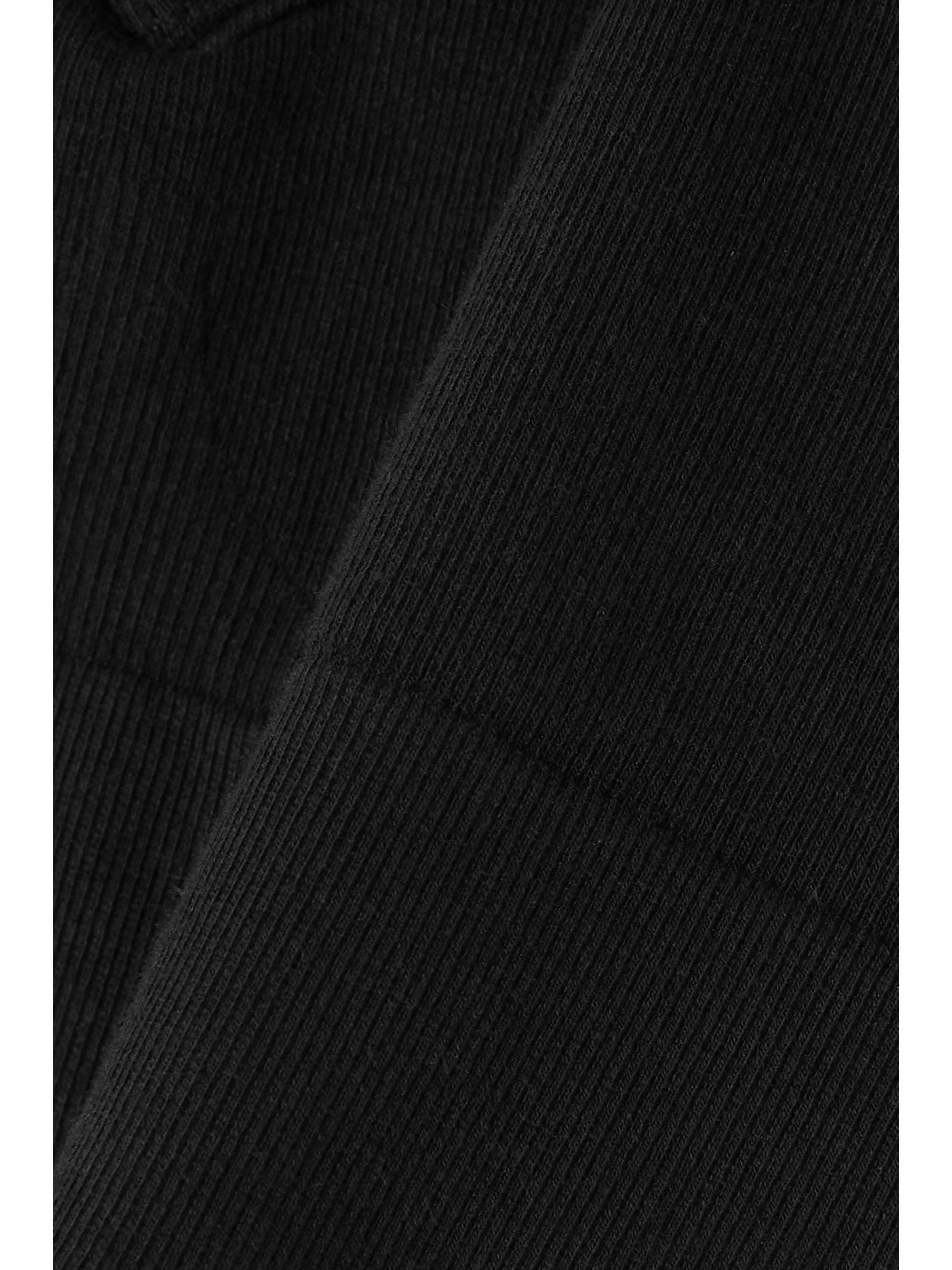ALO YOGA Open-back ribbed cotton-blend sports bra