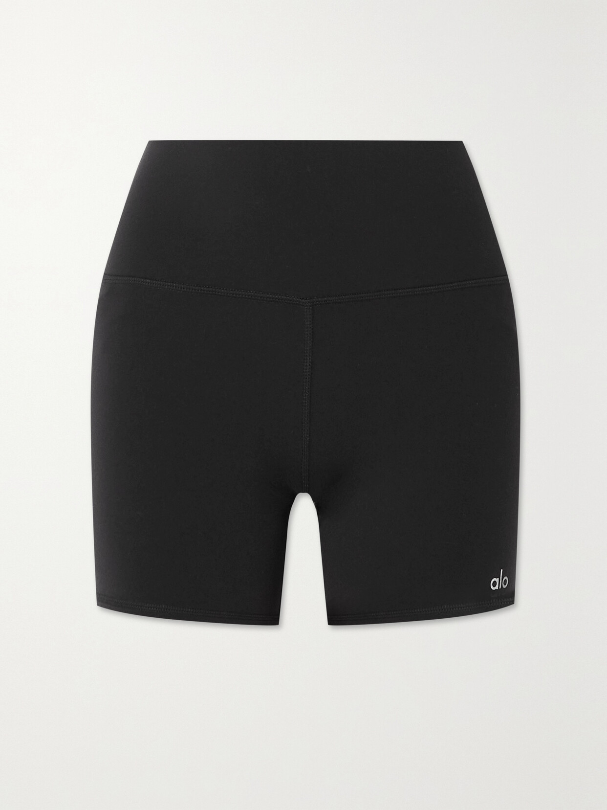 Alo Yoga Airbrush 5&quot; Stretch Cycling Shorts In Black