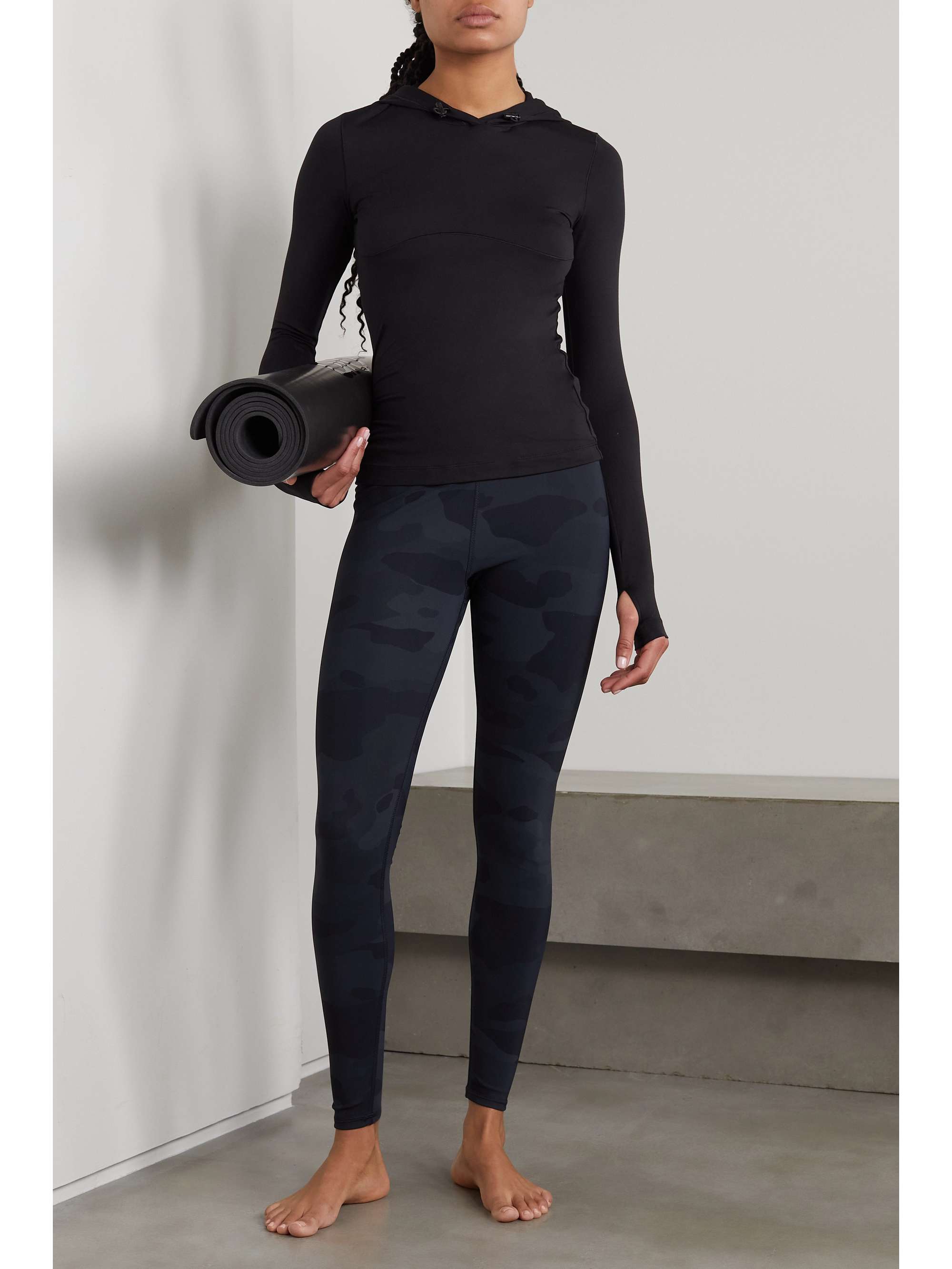 ALO YOGA Alosoft stretch hoodie NETAPORTER