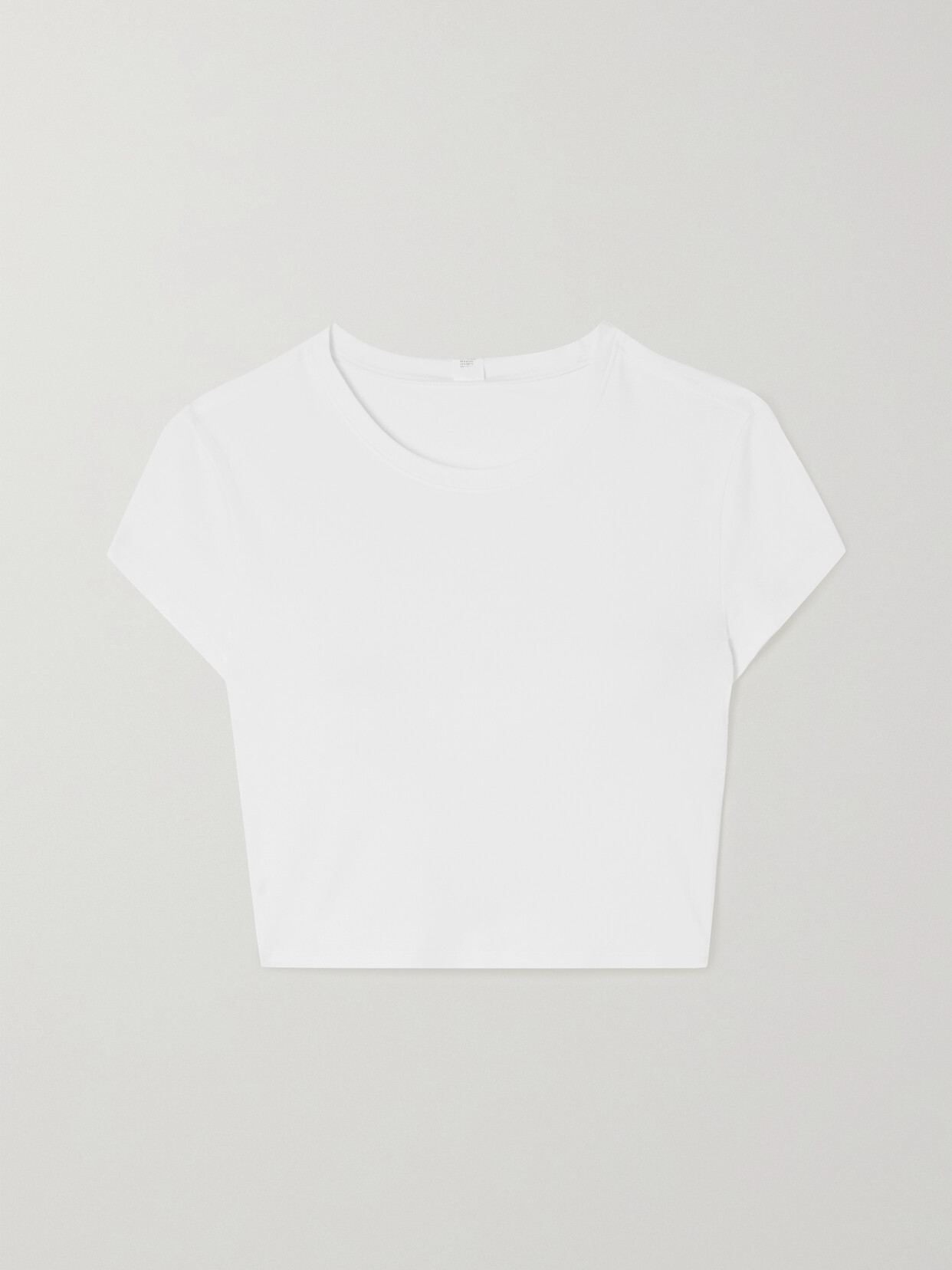 ALO YOGA ALOSOFT FINESSE CROPPED JERSEY TOP
