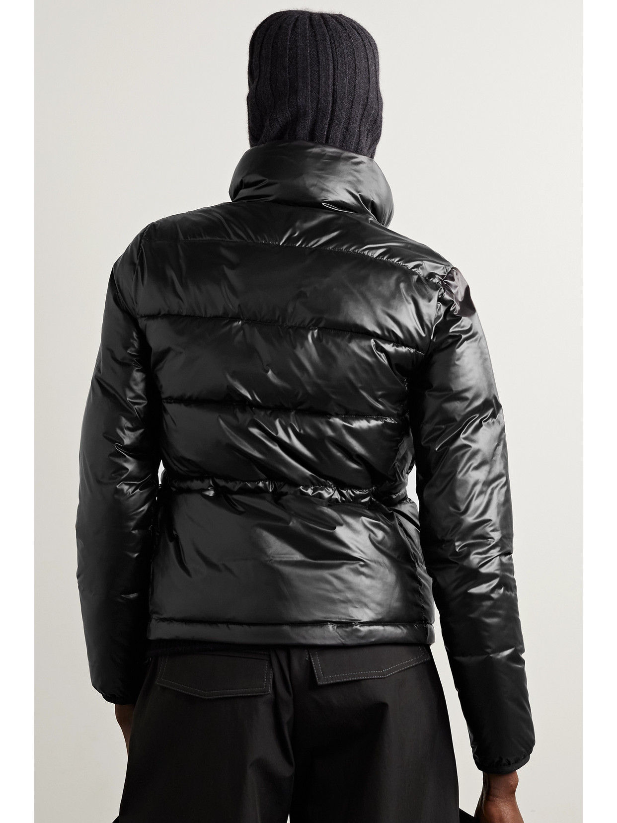 Shop Erin Snow + Net Sustain Astra Quilted Padded Recycled Ski Jacket In Black