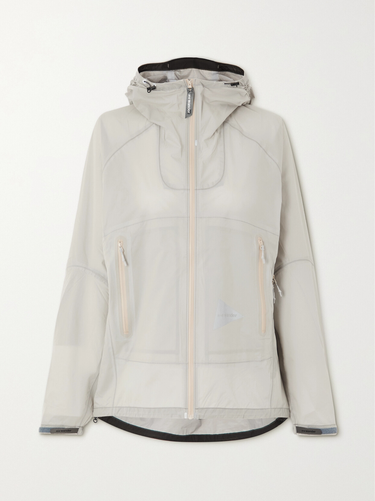 And Wander - Hooded Pertex Nylon Jacket - Gray