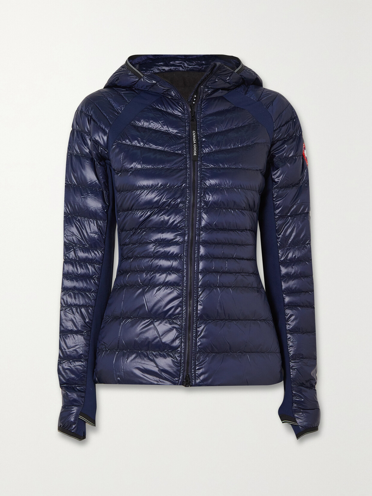 Canada Goose - Hybridge Lite Hooded Stretch Jersey-trimmed Quilted Shell Down Jacket - Blue