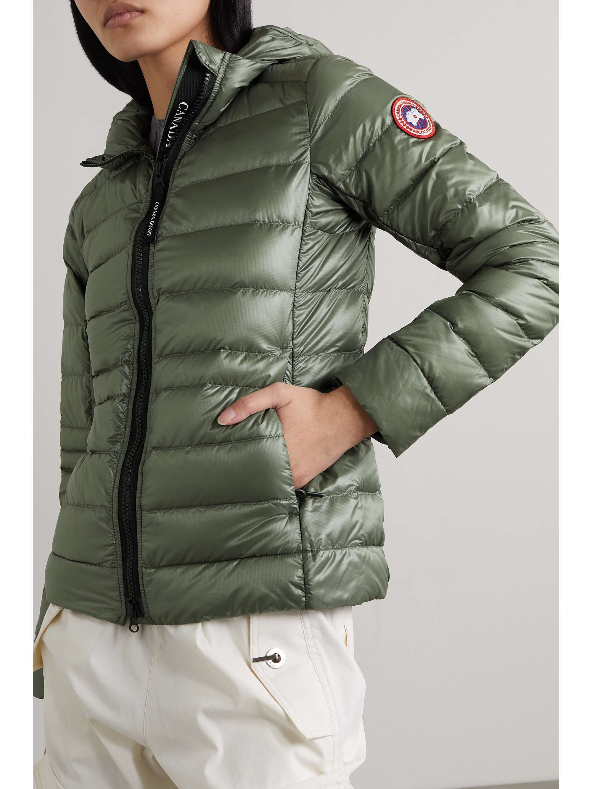 CANADA GOOSE Cypress hooded quilted recycledripstop down jacket NET