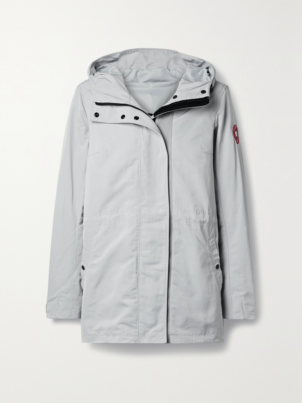 Shop Canada Goose Minden Hooded Shell Jacket In Silver