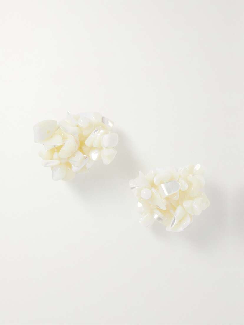 Completedworks + Net Sustain Platinum-plated Pearl Earrings