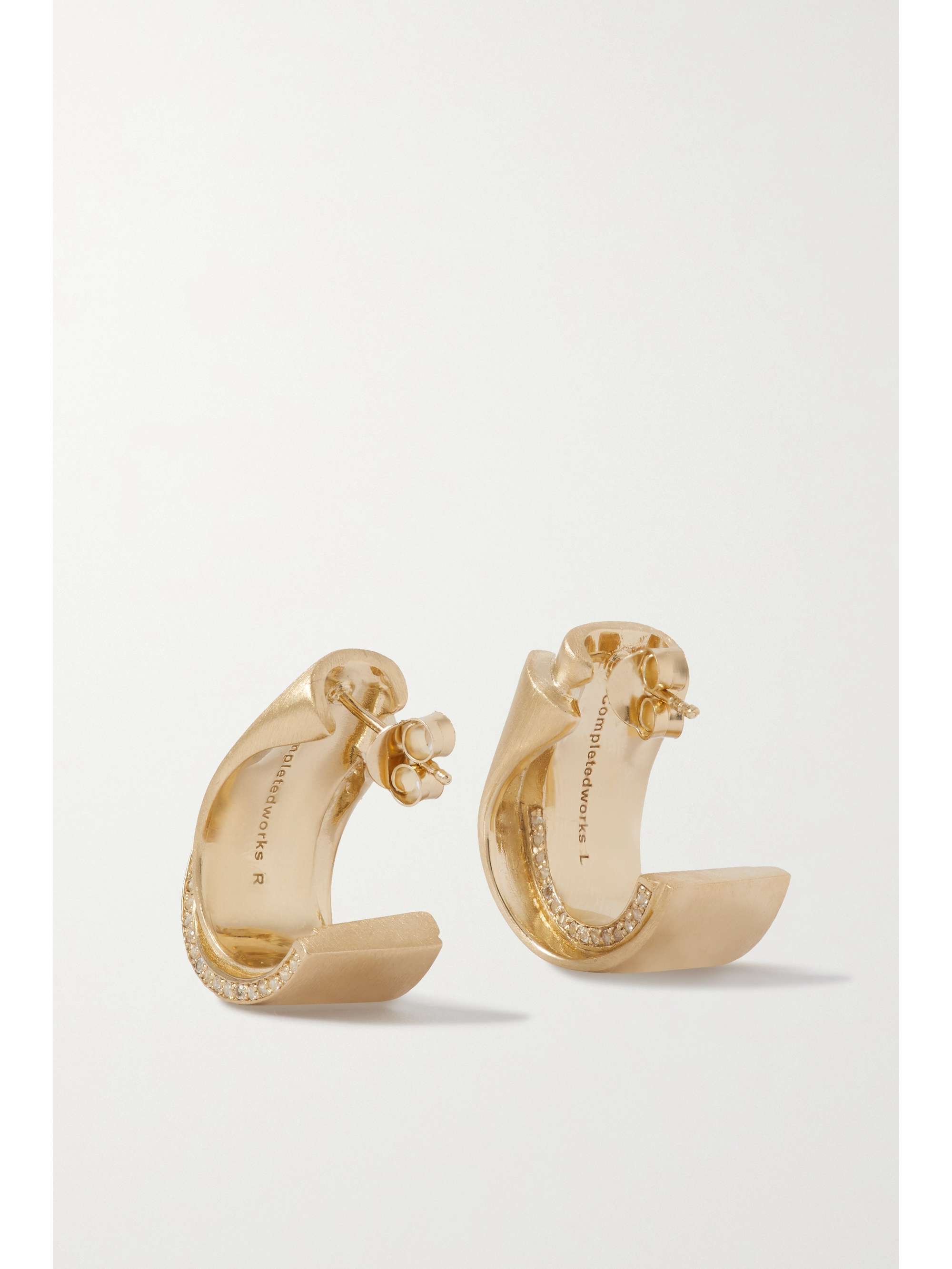 COMPLETEDWORKS Recycled-gold vermeil topaz hoop earrings
