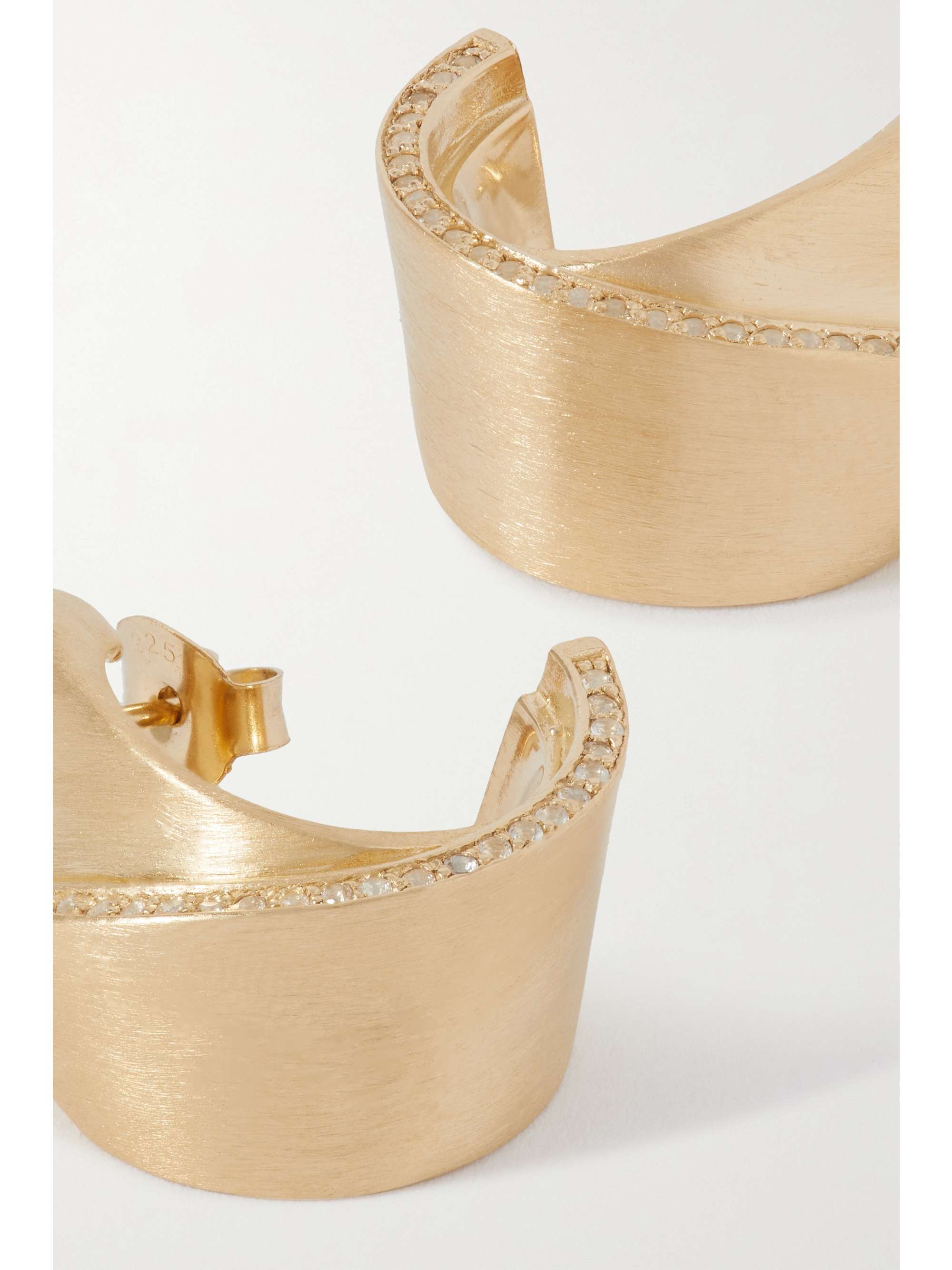 COMPLETEDWORKS Recycled-gold vermeil topaz hoop earrings