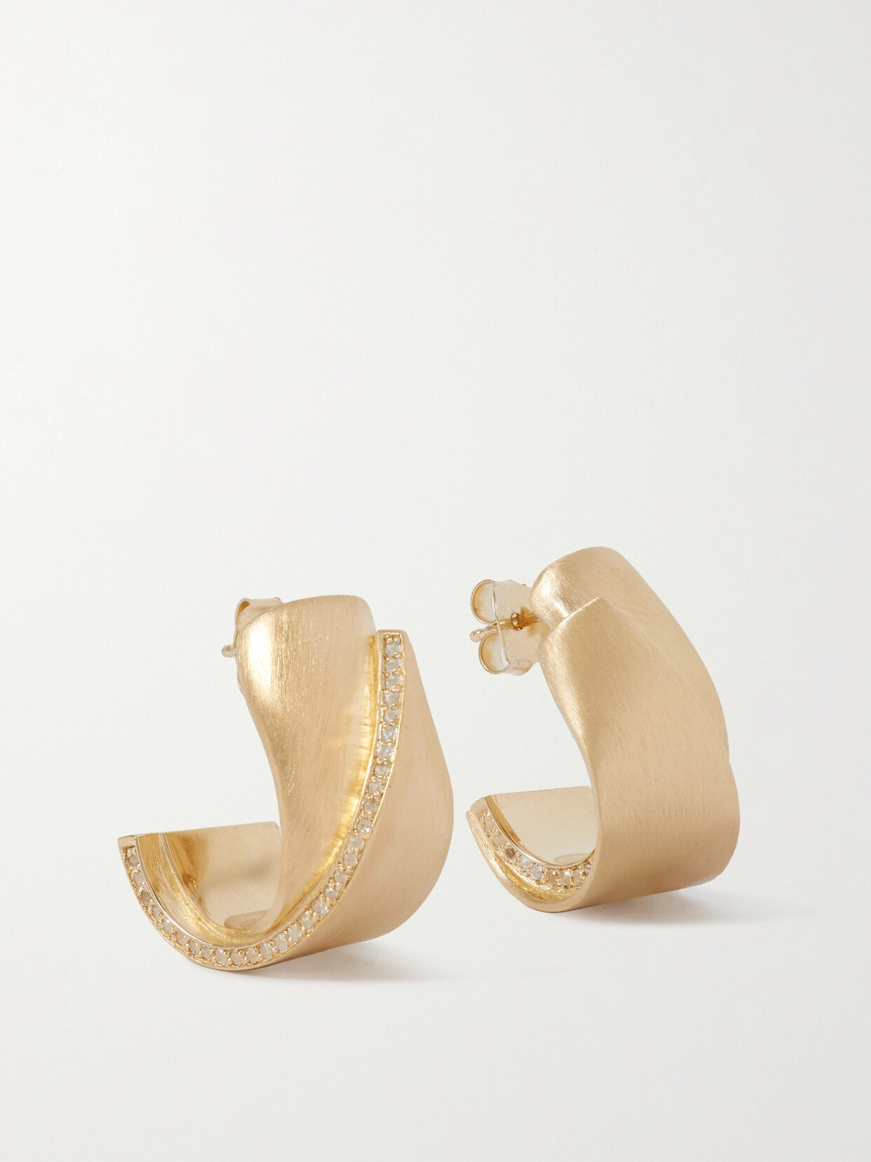 Completedworks - + Net Sustain Recycled Gold Vermeil Topaz Hoop Earrings - One size