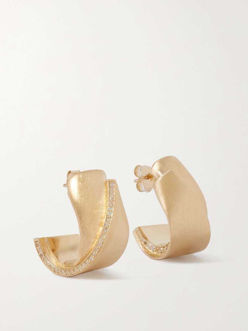 Completedworks + Net Sustain Recycled Gold Vermeil Topaz Hoop Earrings