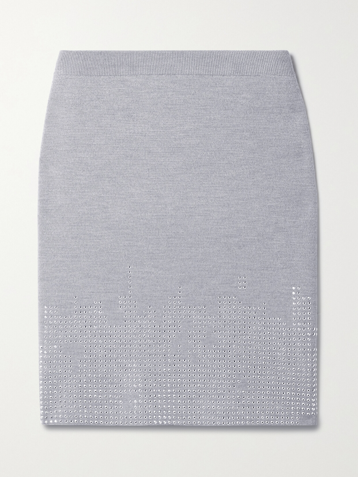 JW Anderson - Studded Wool Mini Skirt - Gray