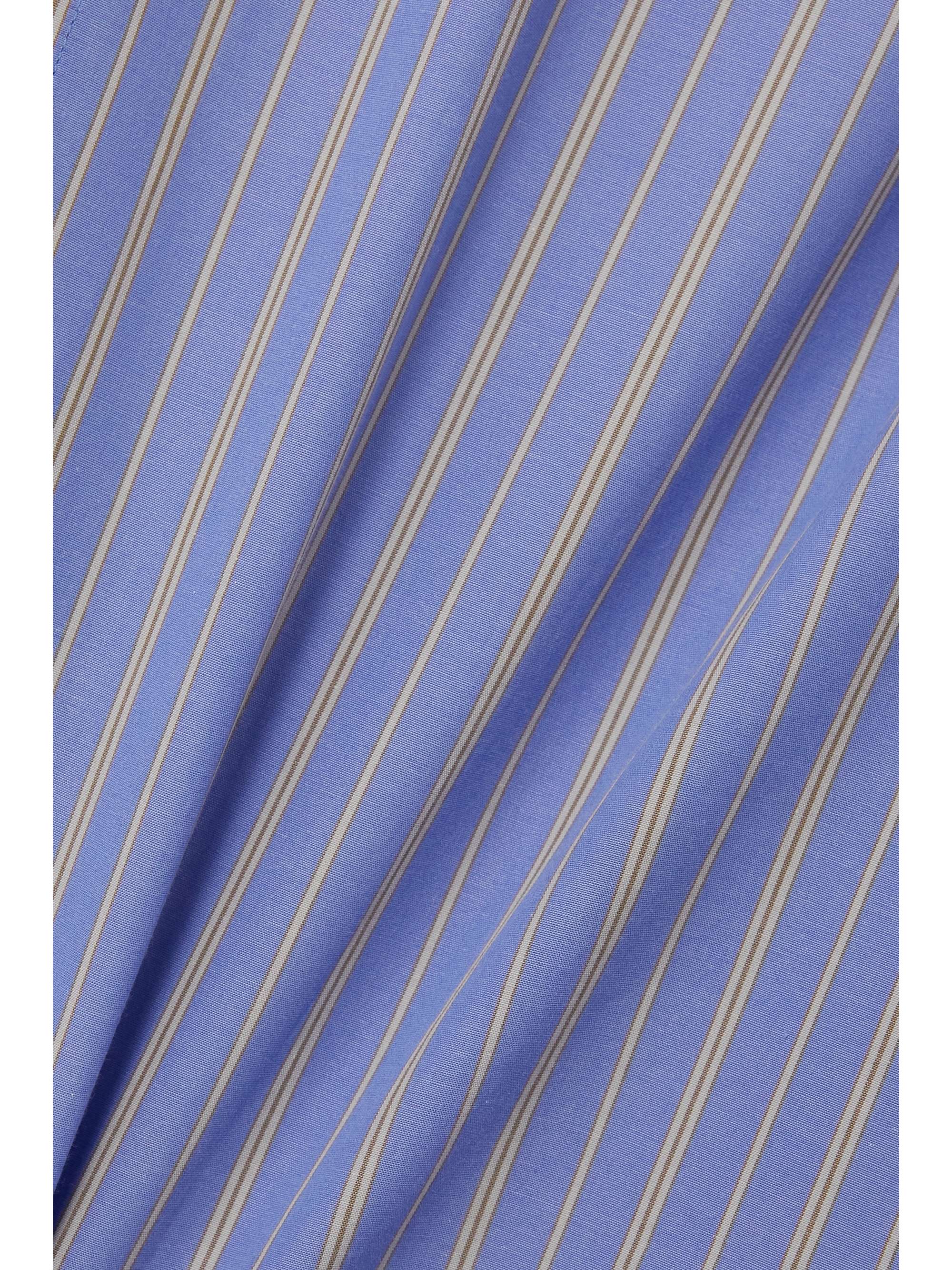 PETAR PETROV Linae oversized striped cotton-poplin shirt