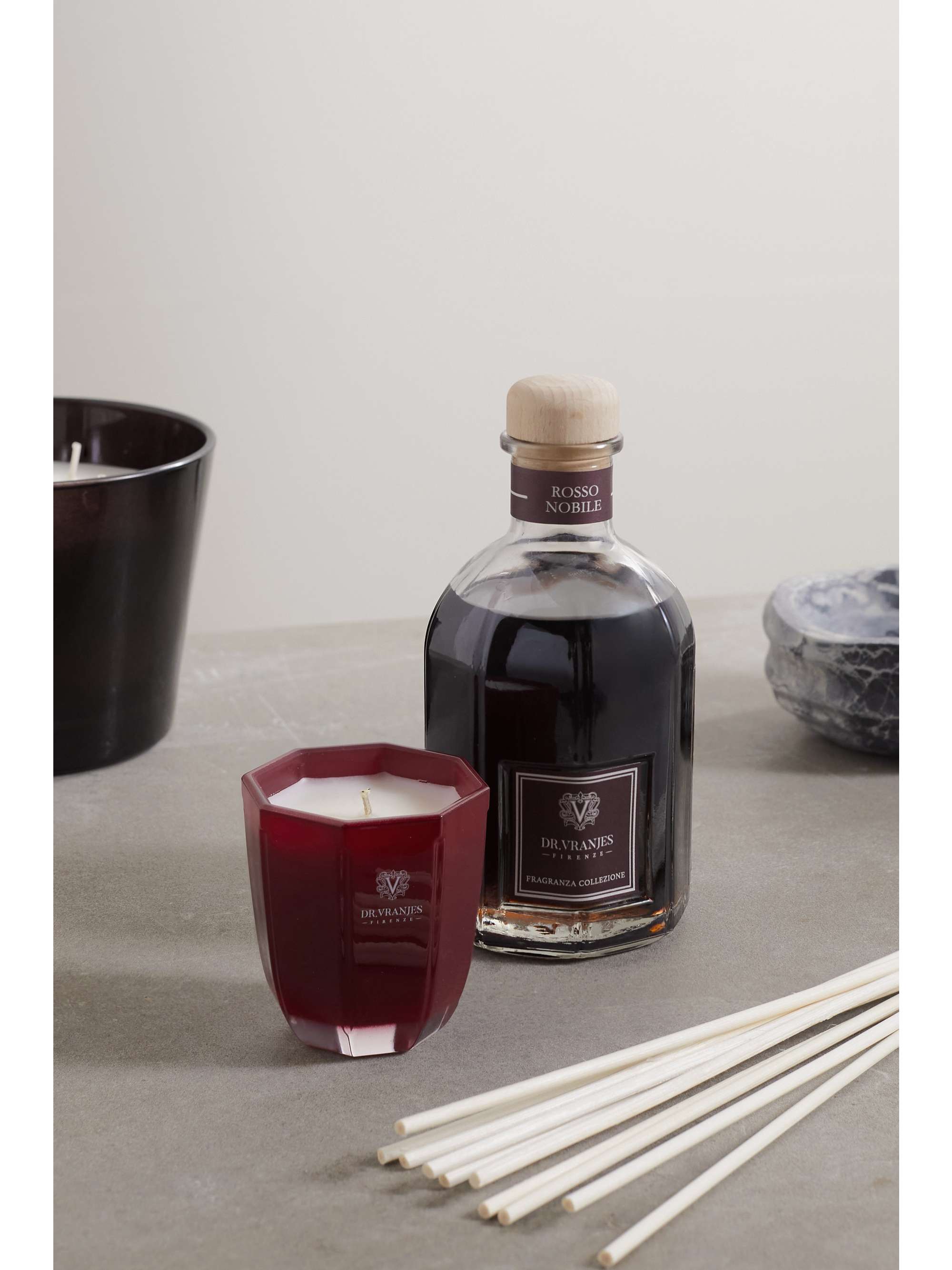 DR. VRANJES FIRENZE Scented Candle and Diffuser Gift Set Rosso Nobile